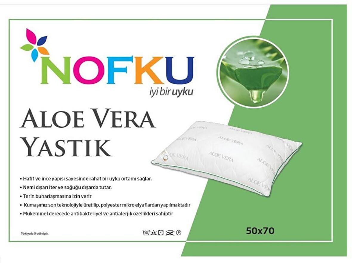 Nofku Aloe Vera Yastık 50X70