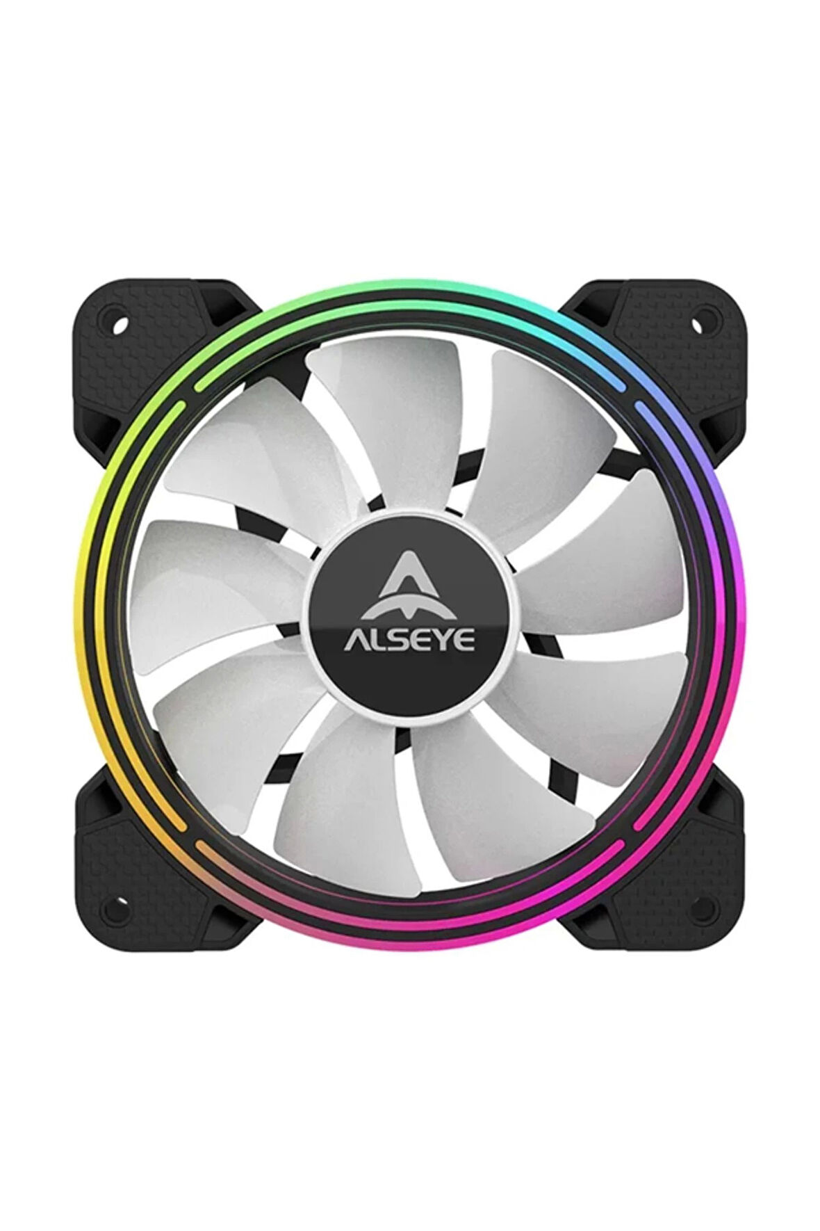 Alseye H4.0 120MM Tekli Rgb Kasa Fanı SİYAH RENK