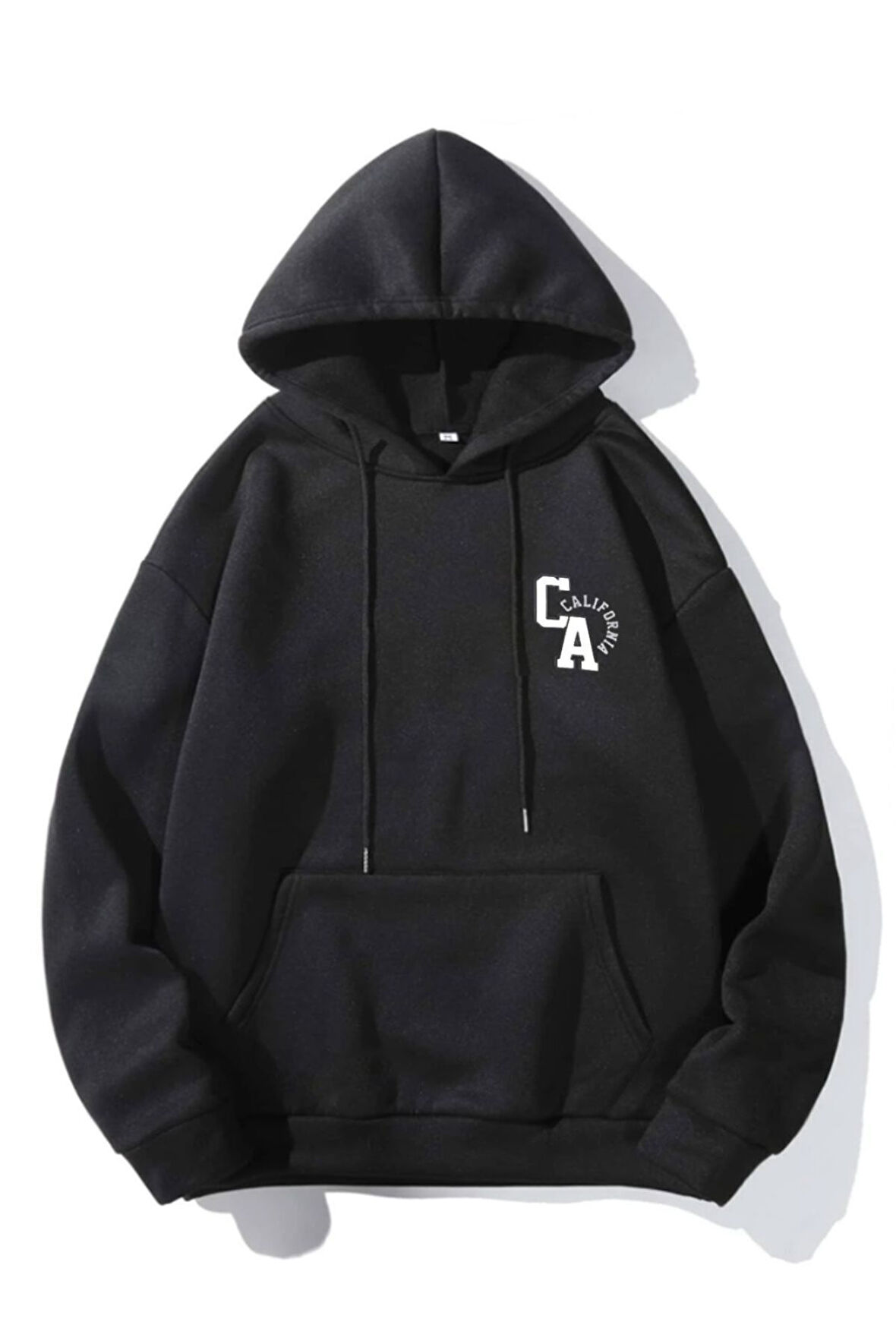 Unisex California Baskılı Oversize Kapşonlu Sweatshirt