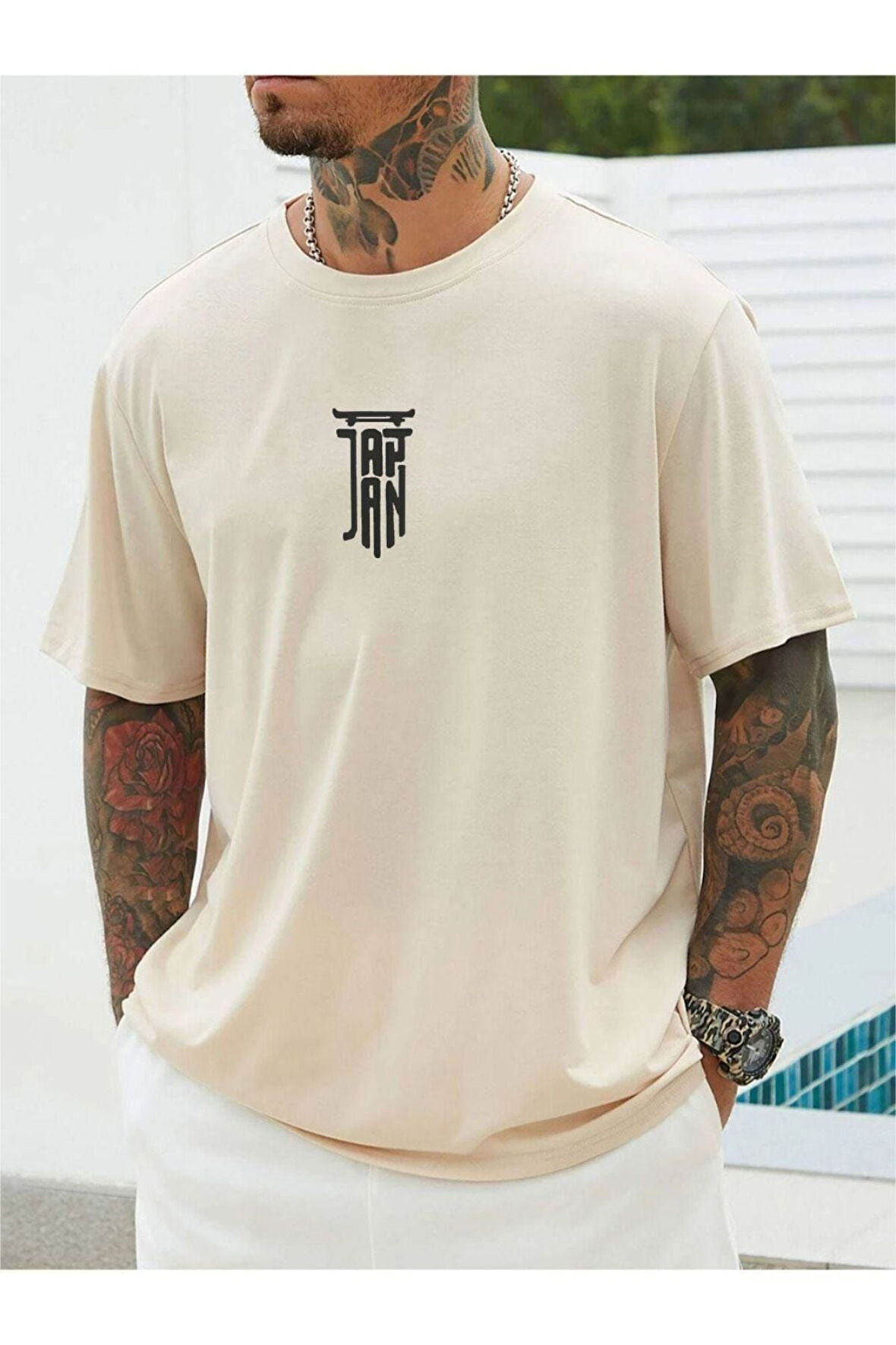 Unisex Japan Baskılı Oversize T-shirt