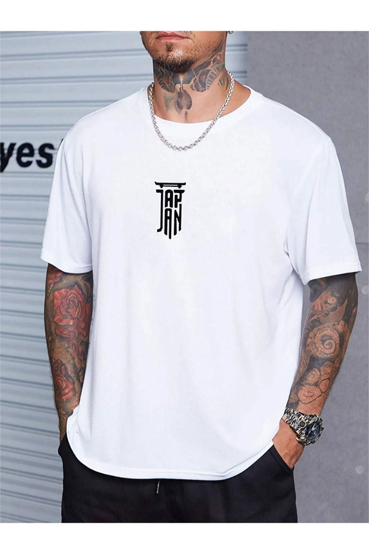 Unisex Japan Baskılı Oversize T-shirt