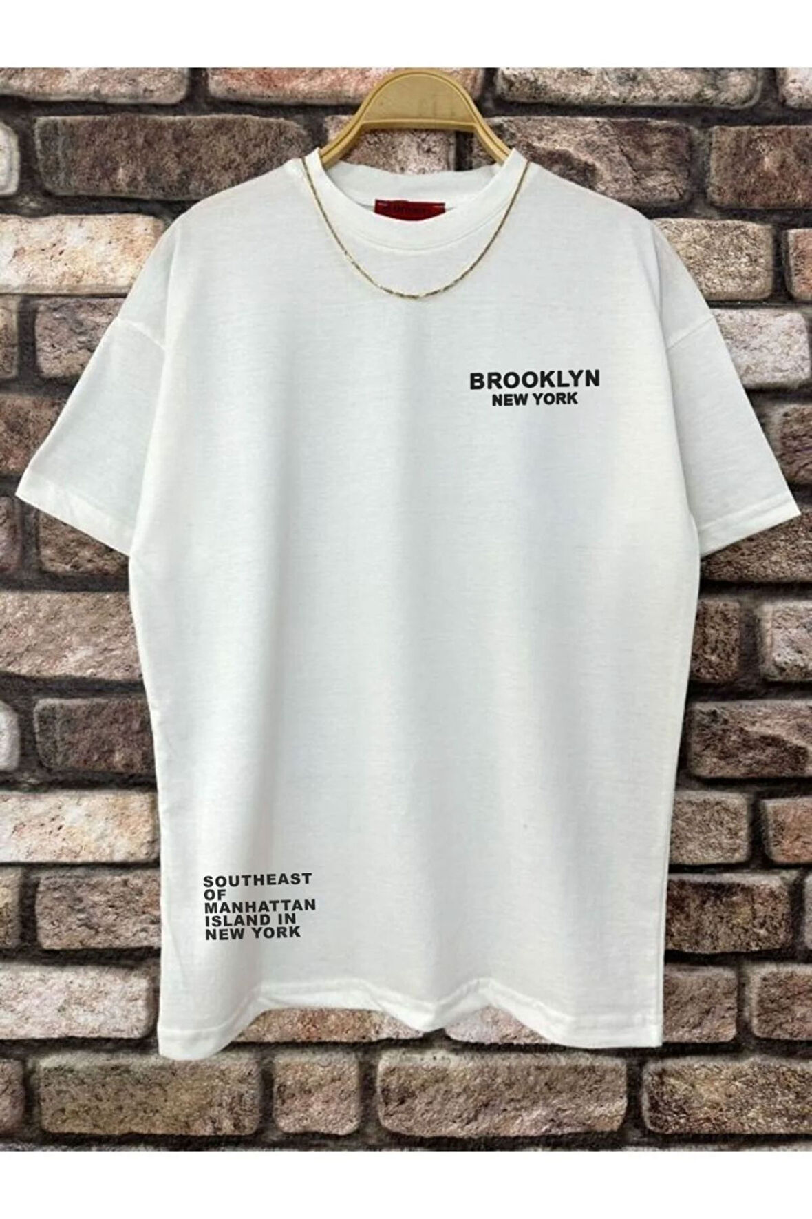 Erkek Brooklyn Ny Baskılı Tshirt