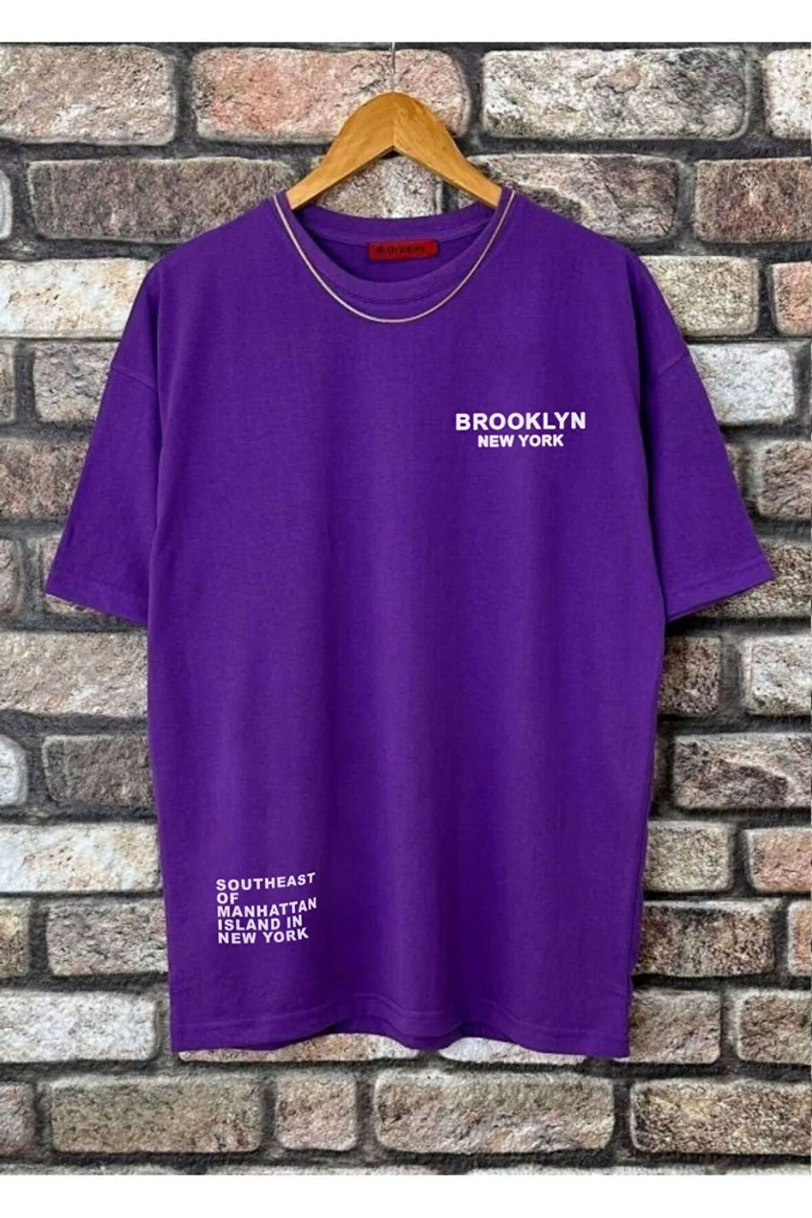 Erkek Brooklyn Ny Baskılı Tshirt