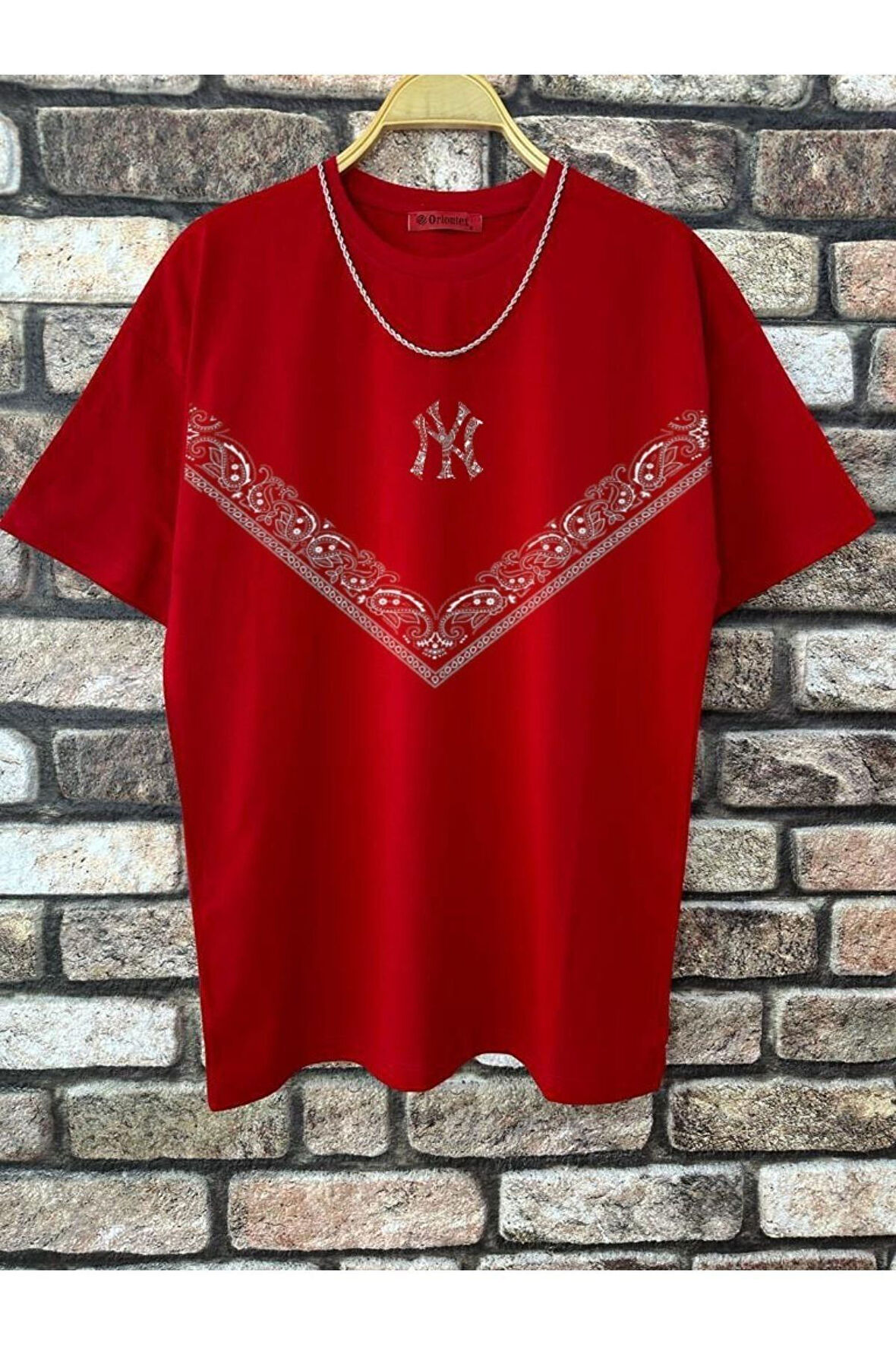 Erkek NY Baskılı T-Shirt