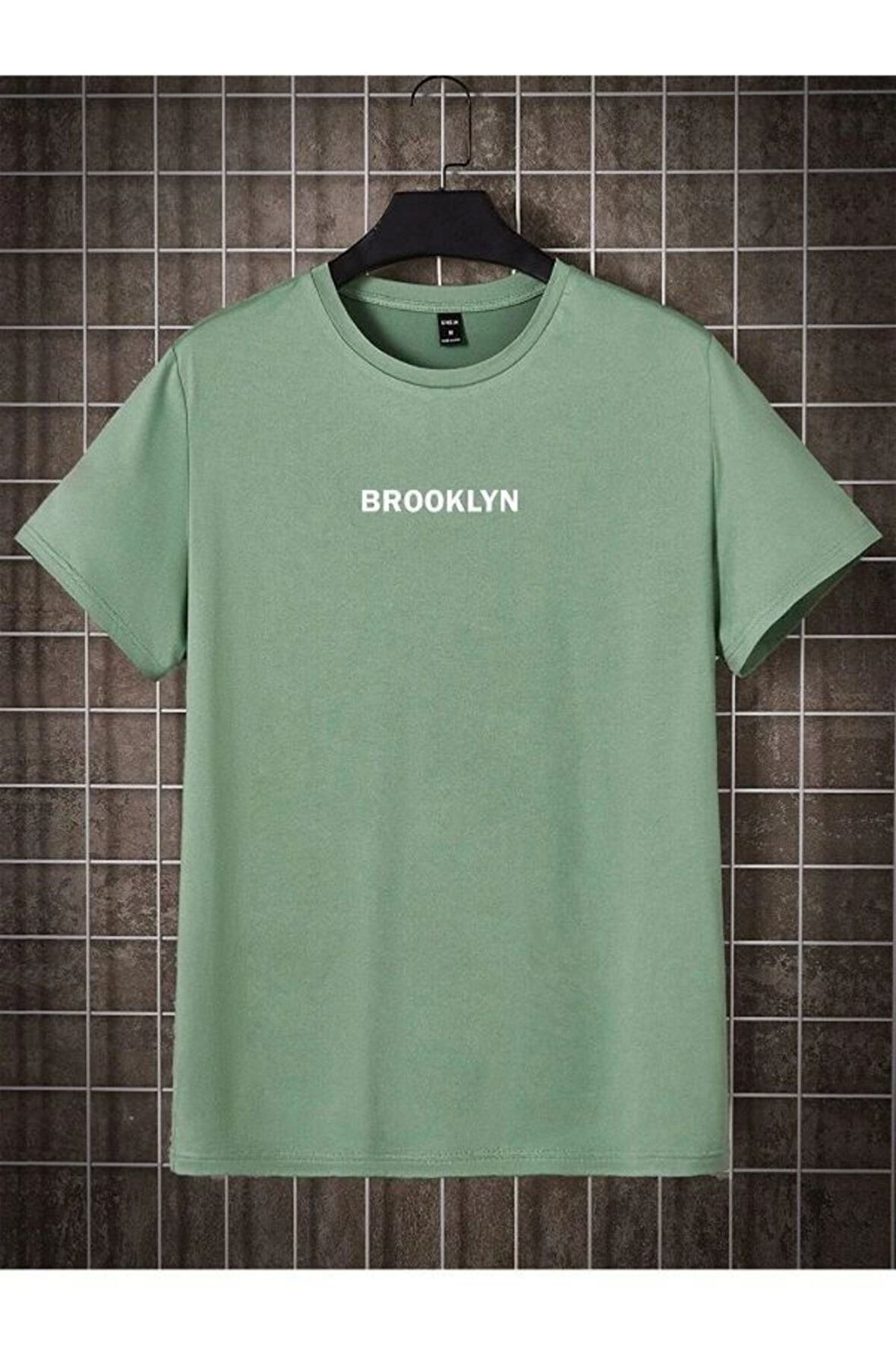 Unisex Brooklyn Baskılı Oversize Tshirt