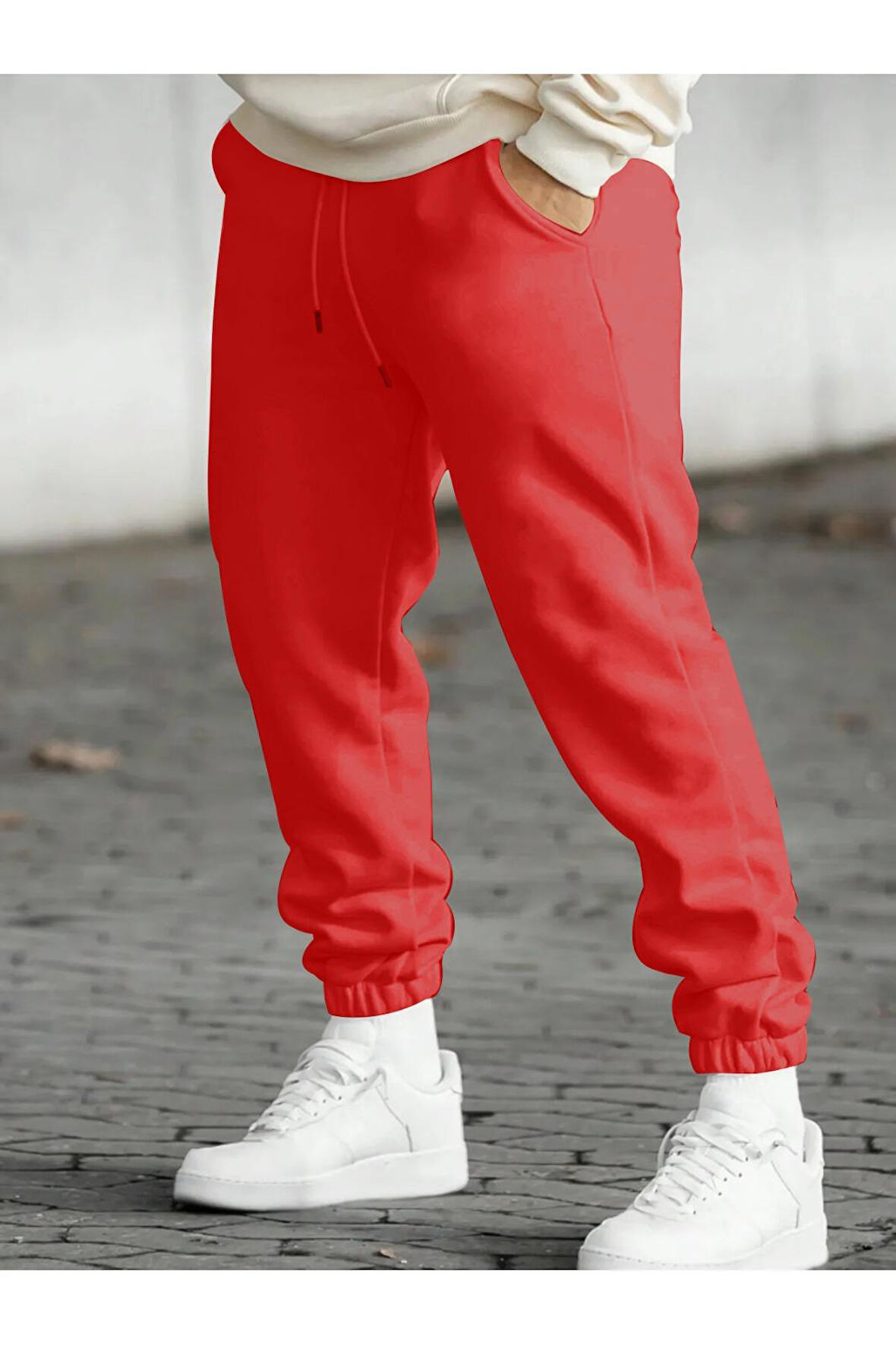 Erkek Paça Lastikli Oversize Eşofman Altı