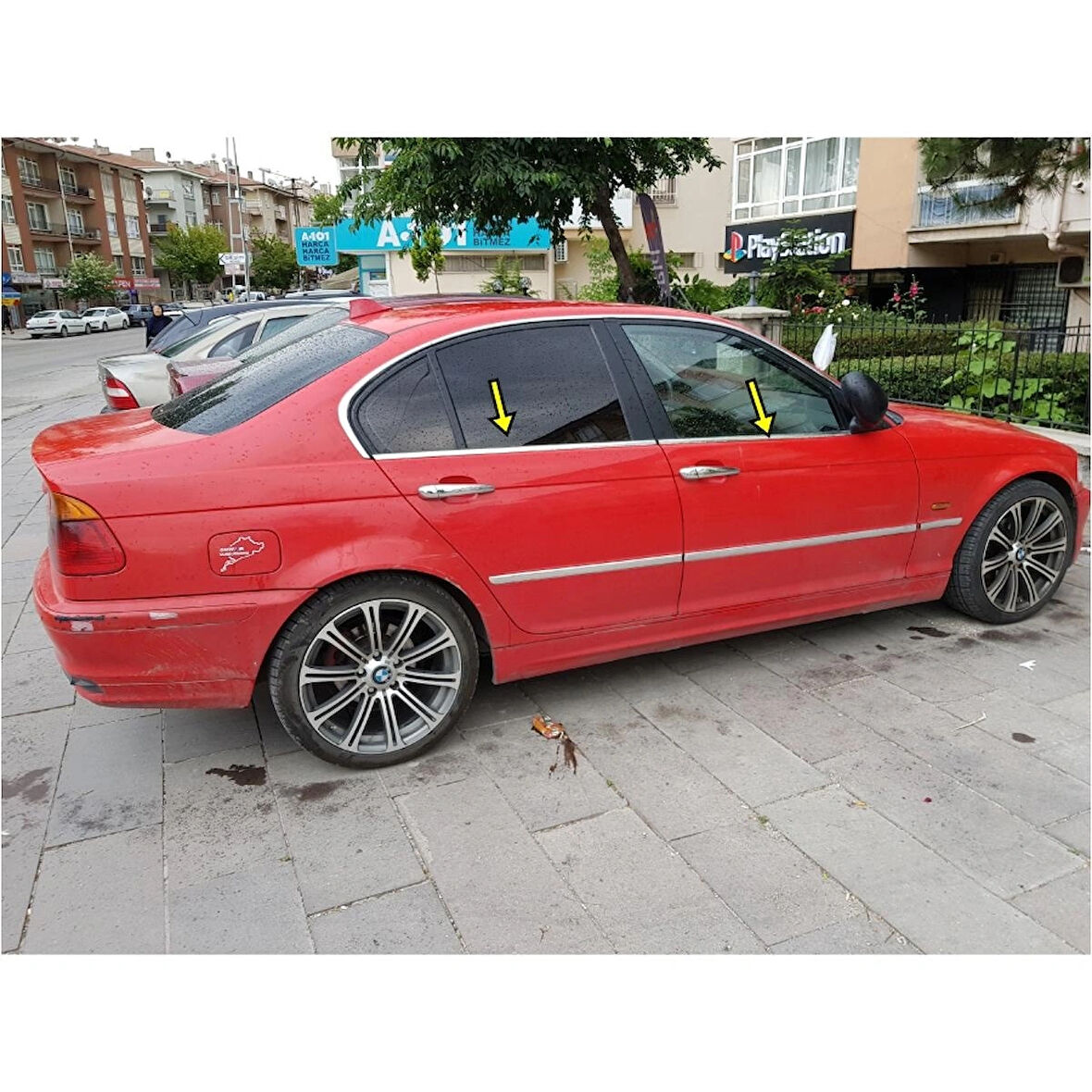  Bmw E46 Krom Cam Çıtası 4 Parça 1998-2005 Arası Paslanmaz Çelik