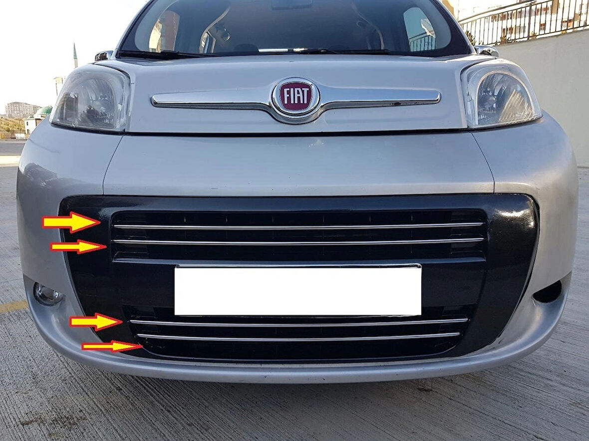Fıat Fiorino Krom Ön Panjur Çıtaları 4 Parça 