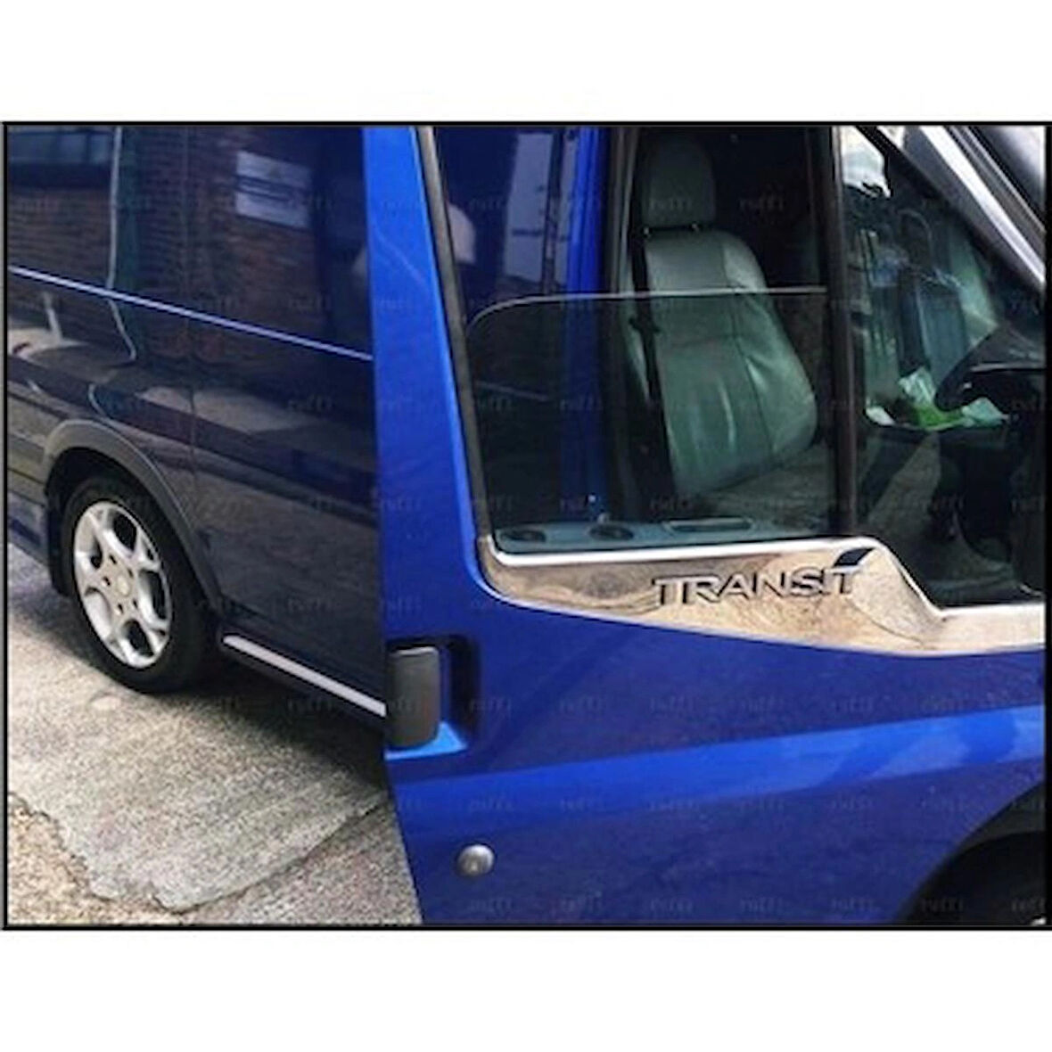 Ford Transit 2003 Sonrası Paslanmaz Krom Cam Alt Çıtası 