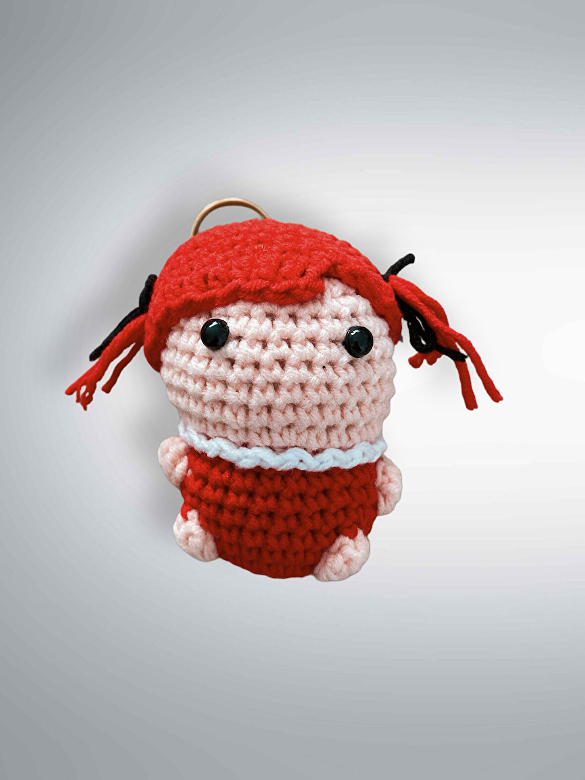 Amigurumi Anahtarlık 7-8 cm Sevimli El Örgüsü Hediyelik Anahtar ve Çanta Aksesuarı