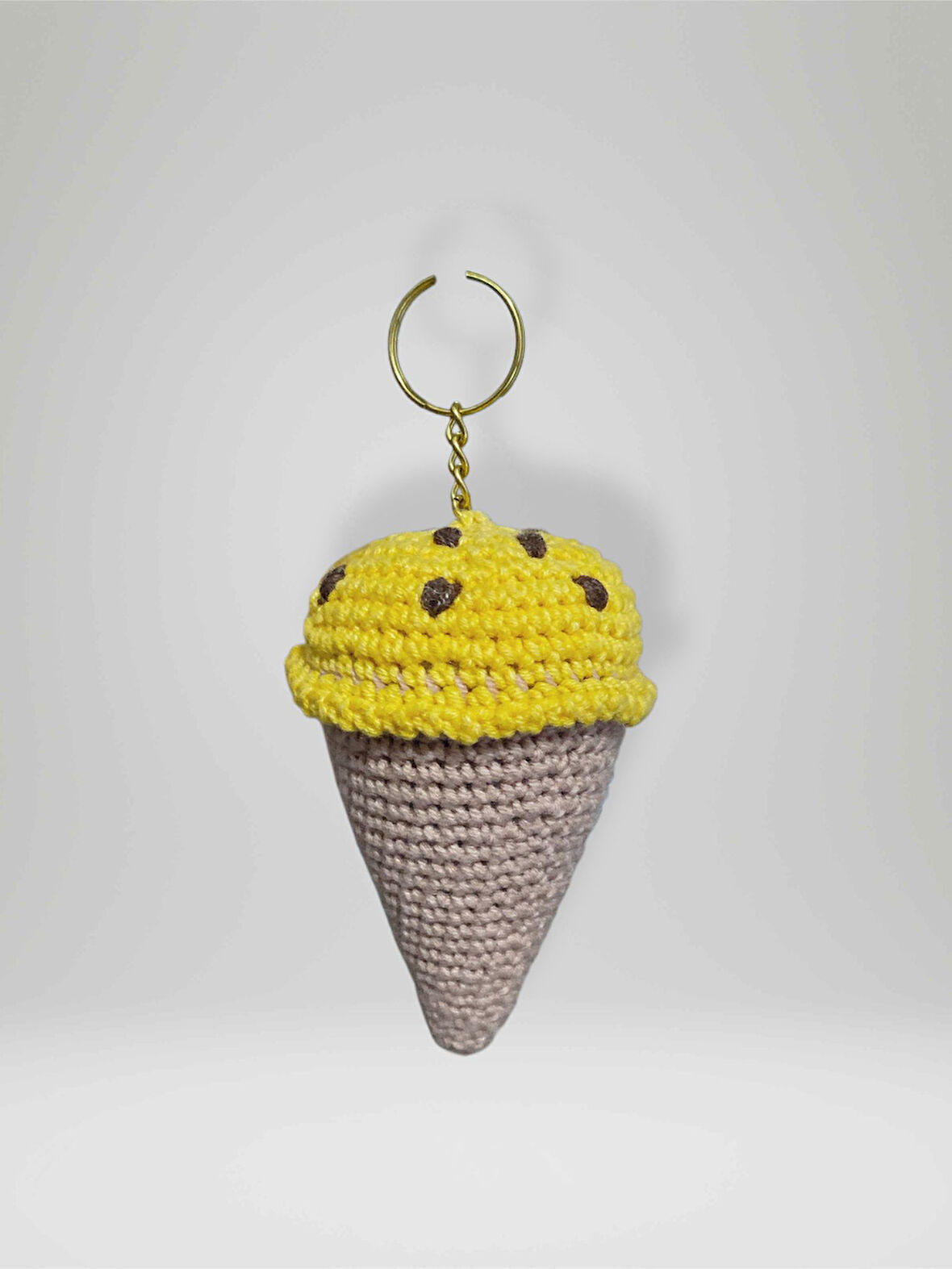 Amigurumi Külah Anahtarlık 10-11 cm Sevimli El Örgüsü Hediyelik Anahtar ve Çanta Aksesuarı (kod:110)