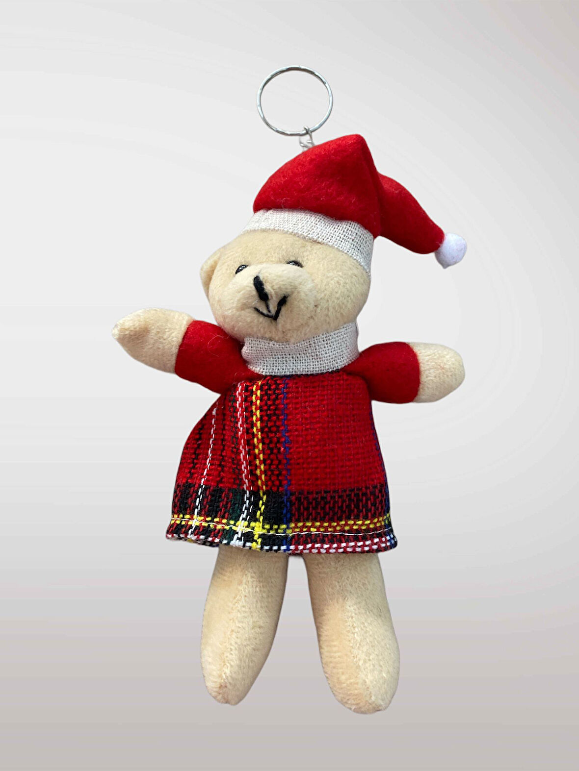 YILBAŞI Temalı Peluş Anahtarlık Çanta Süsü Ağaç Süsü Dekor Süsü Hediye (13-15 cm) (kod:117)