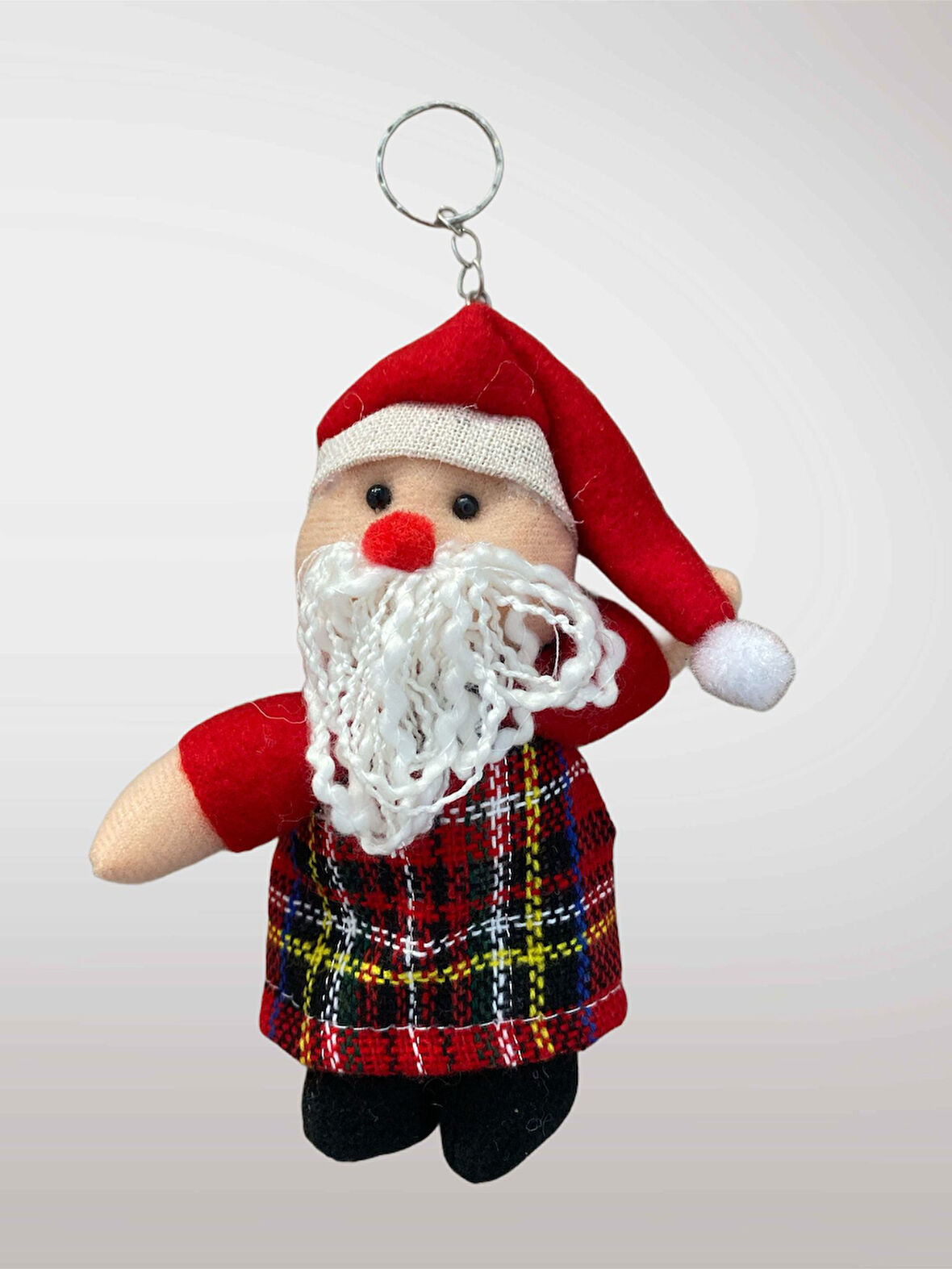 YILBAŞI Temalı Peluş Anahtarlık Çanta Süsü Ağaç Süsü Dekor Süsü Hediye (13-15 cm) (kod:118)