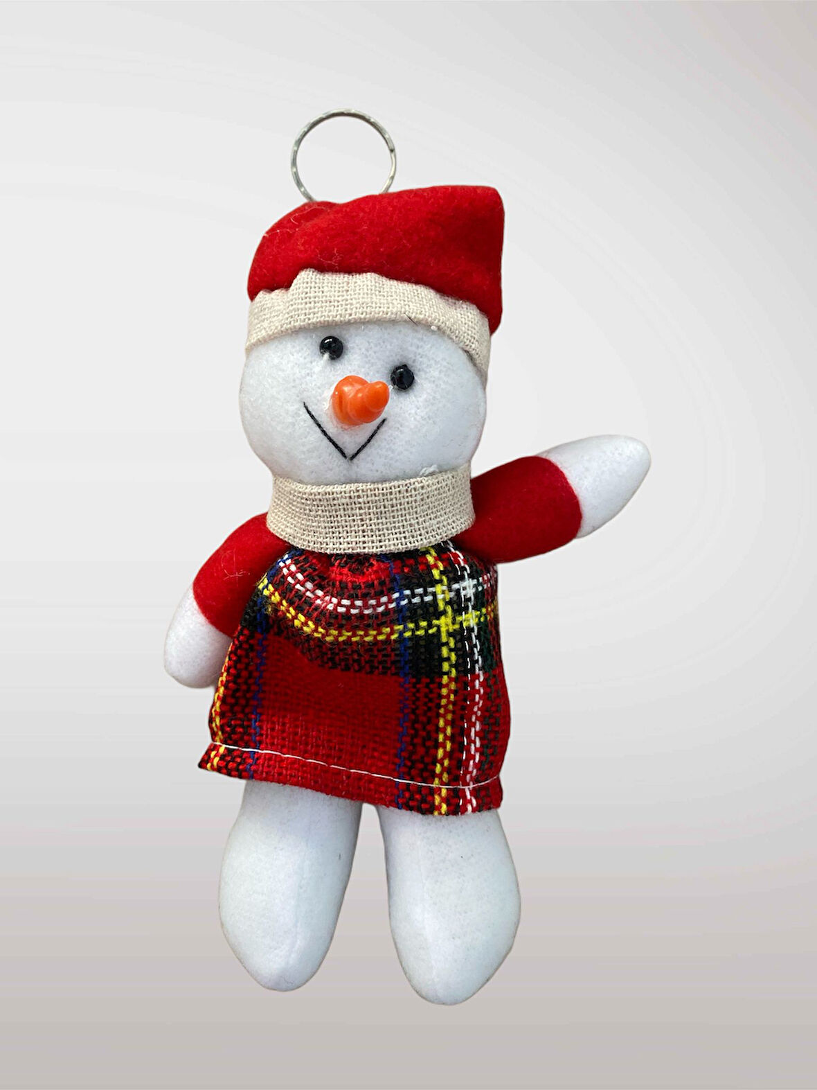 YILBAŞI Temalı Peluş Anahtarlık Çanta Süsü Ağaç Süsü Dekor Süsü Hediye (13-15 cm) (kod:119)