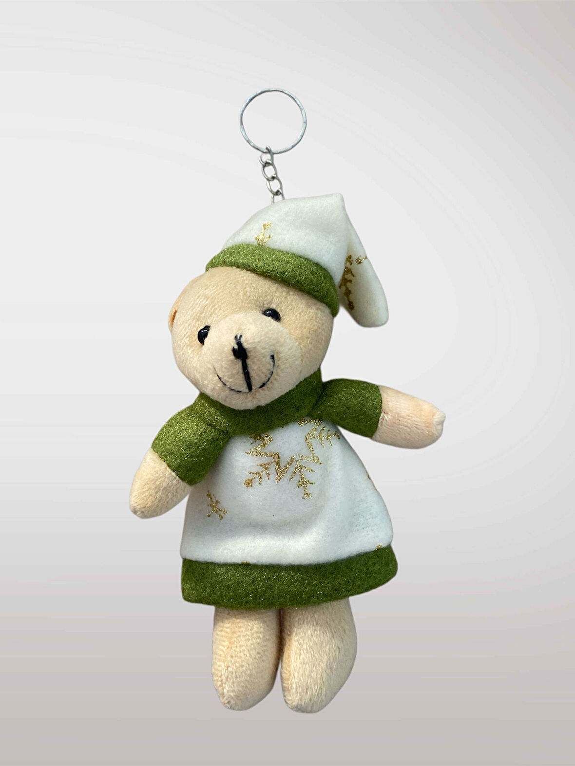 YILBAŞI Temalı Peluş Anahtarlık Çanta Süsü Ağaç Süsü Dekor Süsü Hediye (13-15 cm) (kod:121)