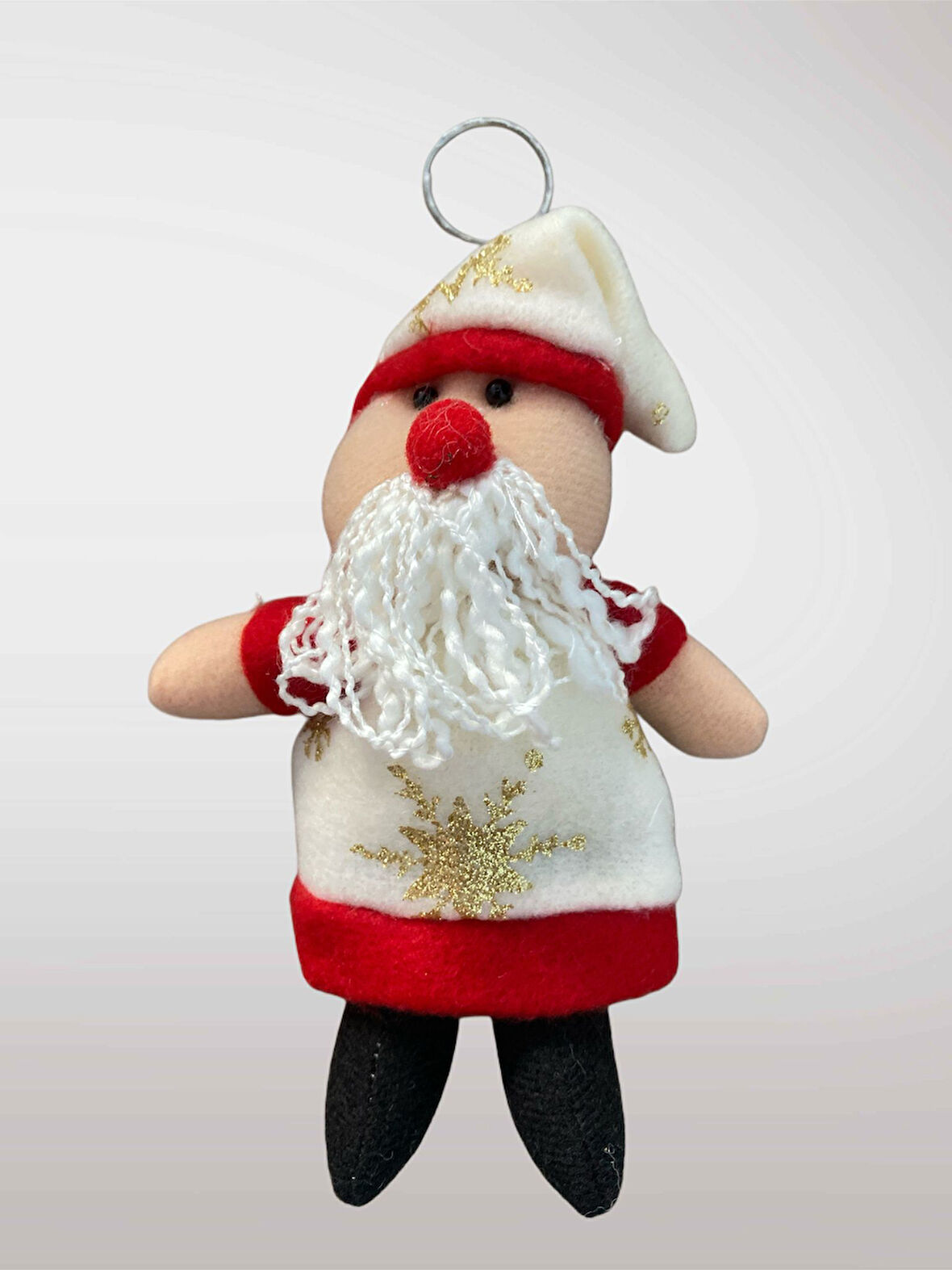 YILBAŞI Temalı Peluş Anahtarlık Çanta Süsü Ağaç Süsü Dekor Süsü Hediye (13-15 cm) (kod:123)