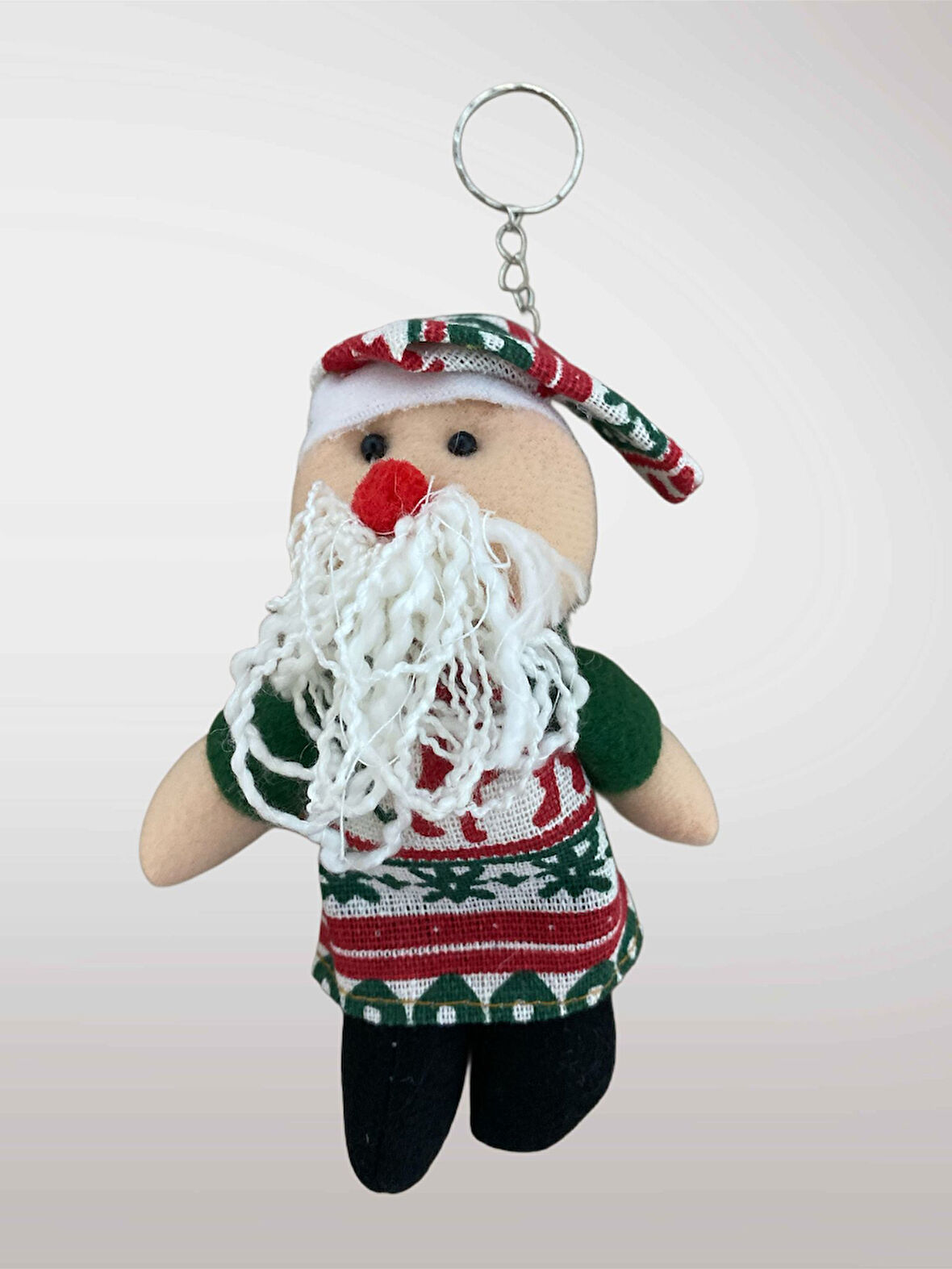 YILBAŞI Temalı Peluş Anahtarlık Çanta Süsü Ağaç Süsü Dekor Süsü Hediye (13-15 cm) (kod:124)