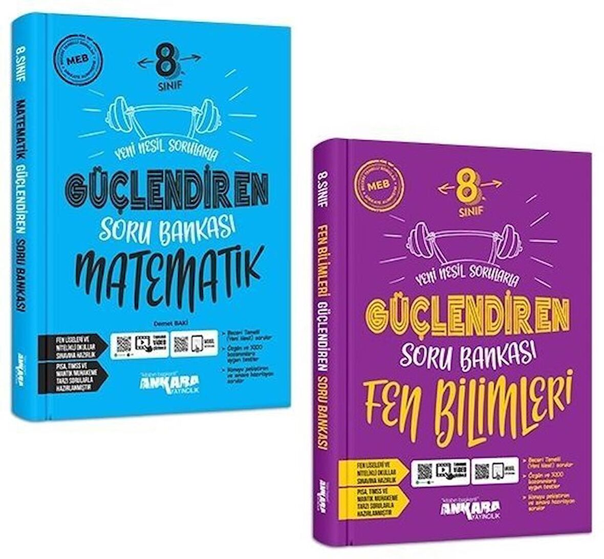 Ankara 8. Sınıf Matematik + Fen Bilimleri Güçlendiren Soru Seti 2 Kitap 2023