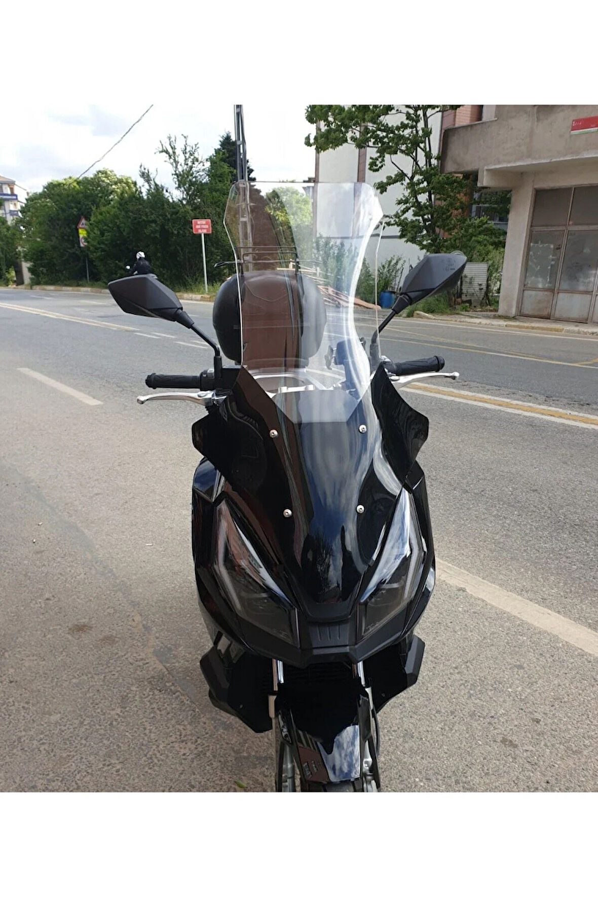 MOTOCAM Apachi Ventro 150 Siperlik Ön Cam 2023-2025 Model 78cm Şeffaf Renkli 4mm