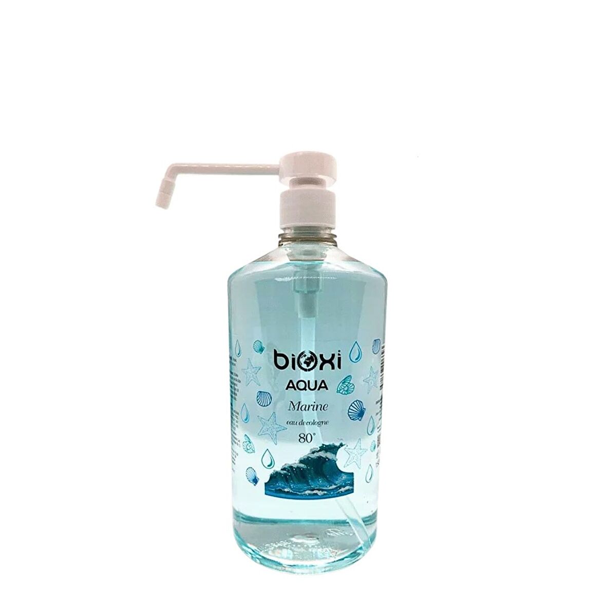 Bioxi® Aqua Marine Kolonya 80° Alkollü 1 LT Sprey Başlıklı