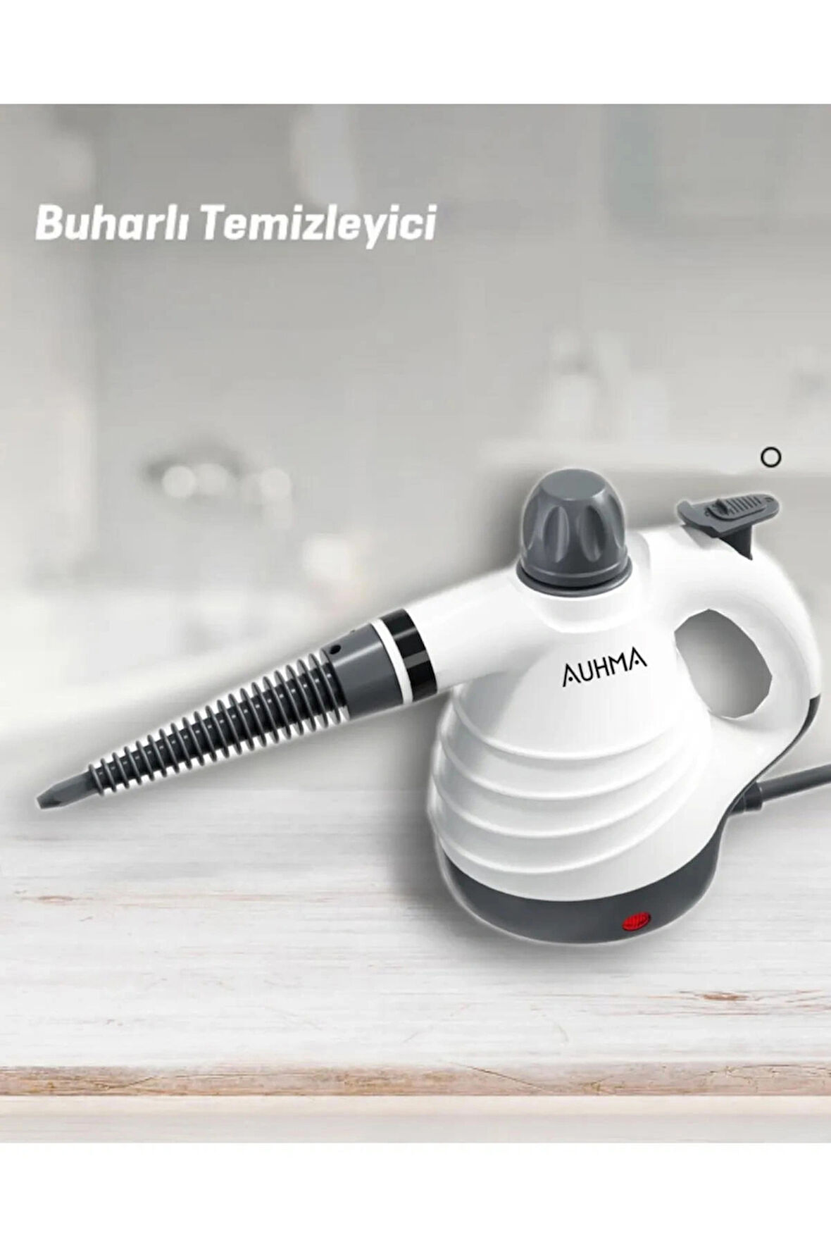 ARELLTEKNOLOJİ Auhma Buharlı Temizlik Makinesi El Tipi 1000W 6 Başlıklı Taşınabilir Buhar Makinesi