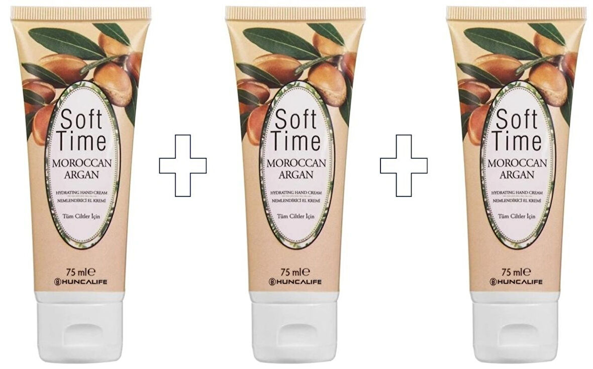 Soft Time Argan Yağlı Gençleştirici 3 ADET El Kremi 75 ml