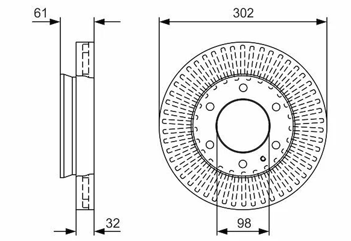 Ford Ranger 2011-2019 Ön Fren Disk Takımı