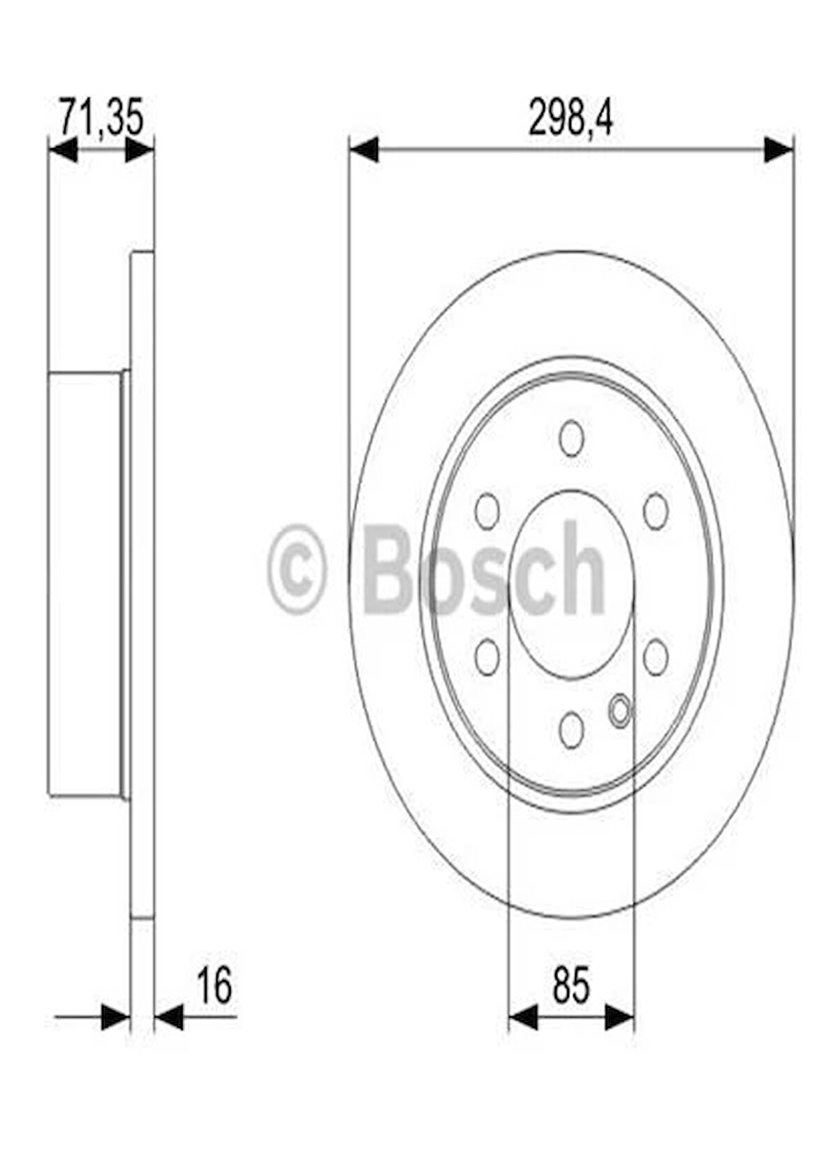 Volkswagen Crafter Arka Fren Diski, 2006 Sonrası, 2.5 TDi