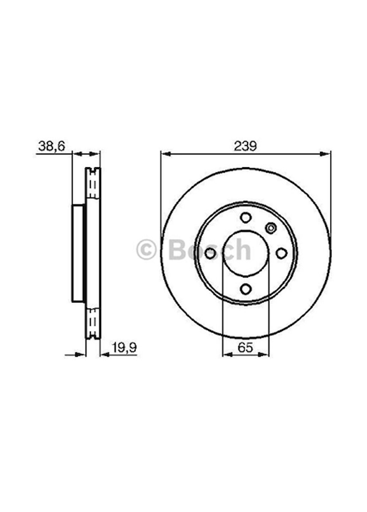 Volkswagen Golf Passat Jetta I-II-III Ön Fren Diski, 1983-1995, 1.6-1.9 TDI,