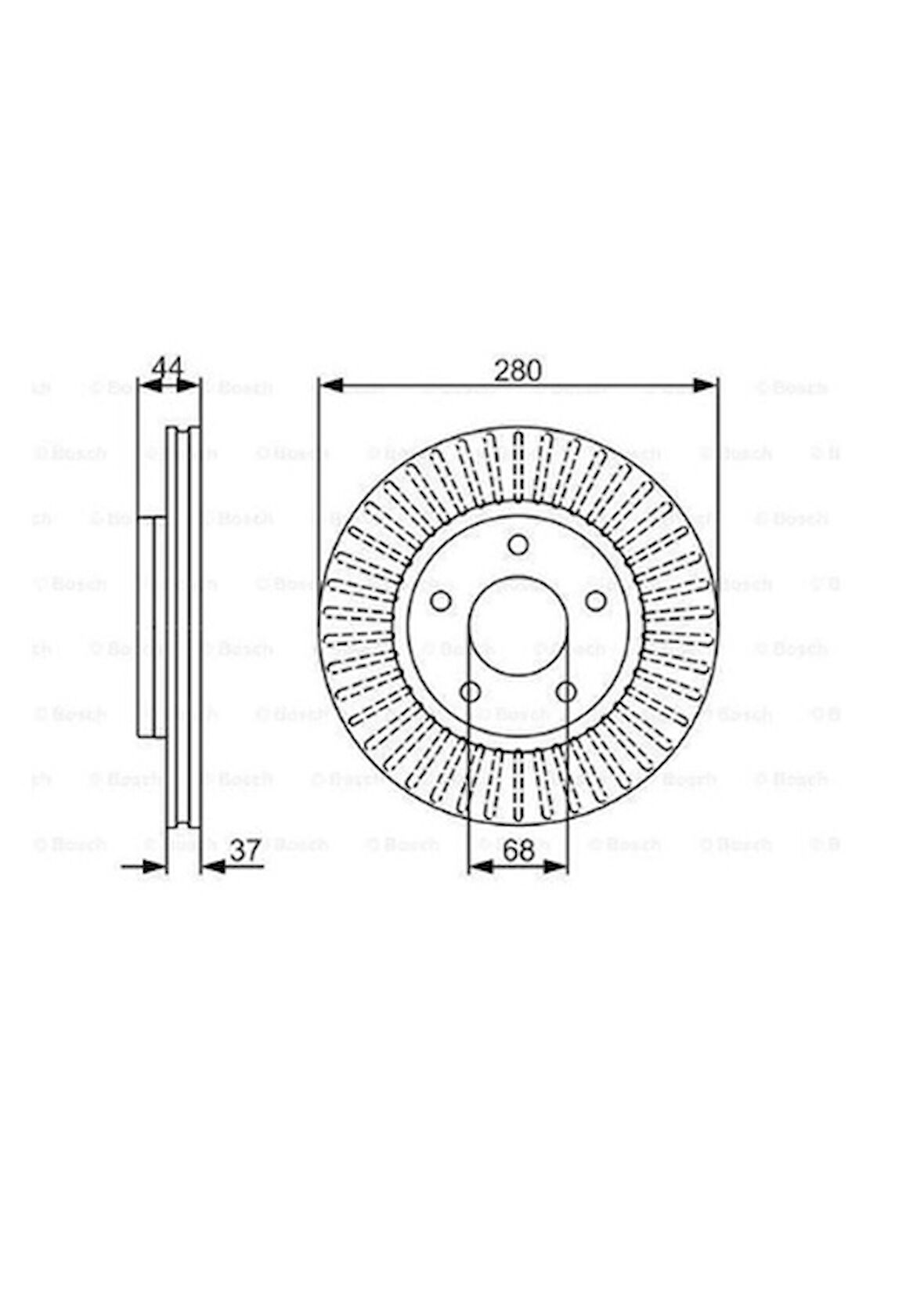 Nissan Juke 1.5 DCi 1.6 2010-2014 Ön Fren Diski 280x5 Havalı