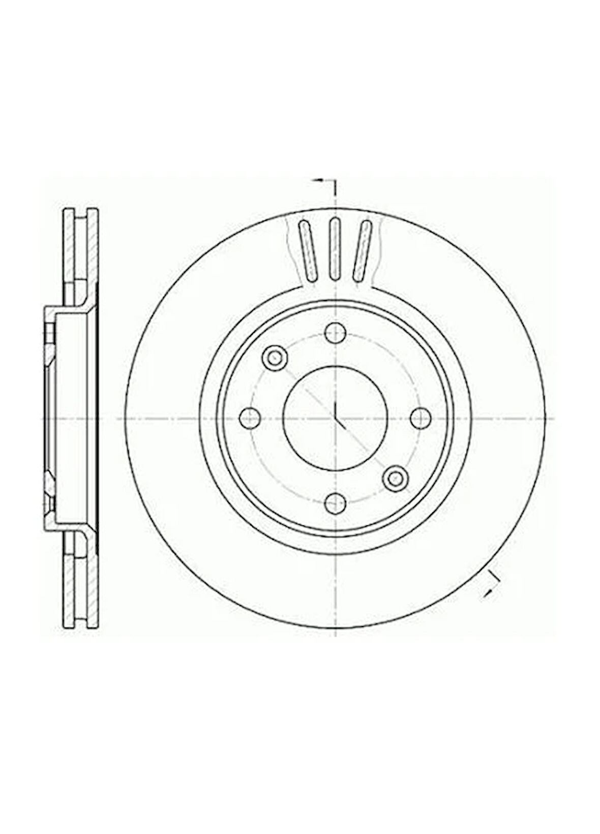 Peugeot 206 2001 Sonrası 207 2006 Sonrası 208 2012 Sonrası 301 2012 Sonrası 307 2001 Sonrası 100 Ön Fren Diski