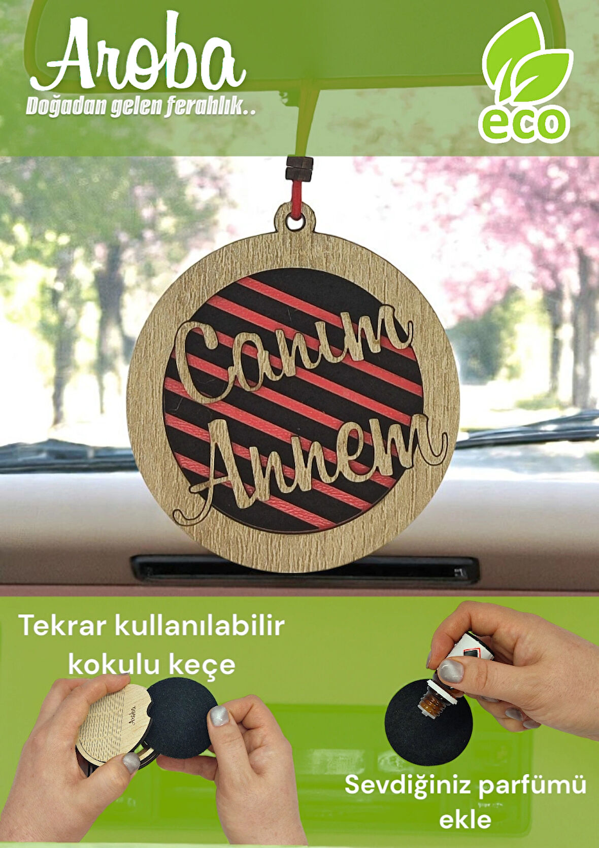 Canım Annem Araba Kokusu – Anneler Günü İçin Hediye ve Anneye Doğum Günü Hediyesi | Şeftali Kokulu