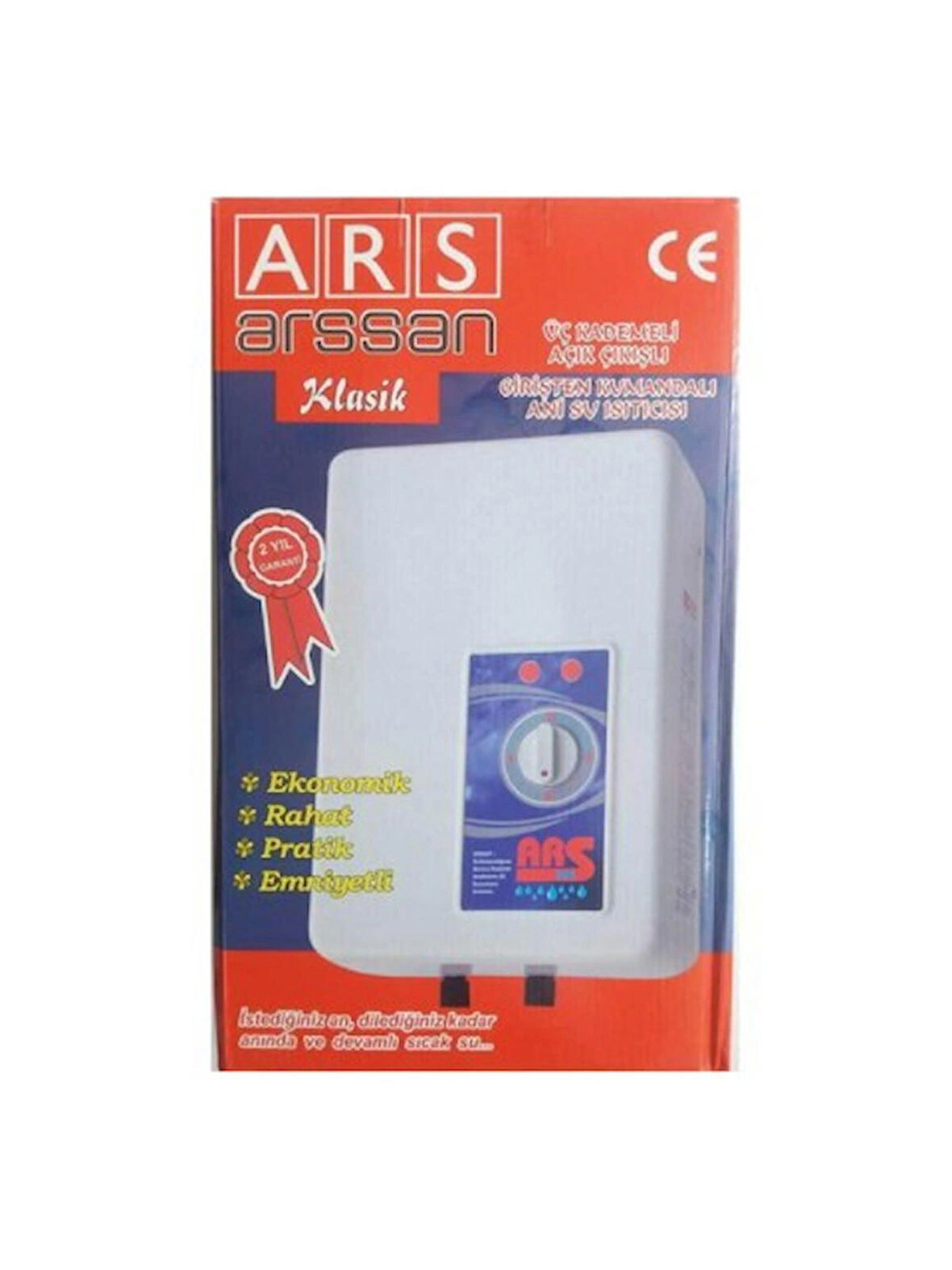 ARS Arssan Elektrikli Şofben 7000w Üç Kademe