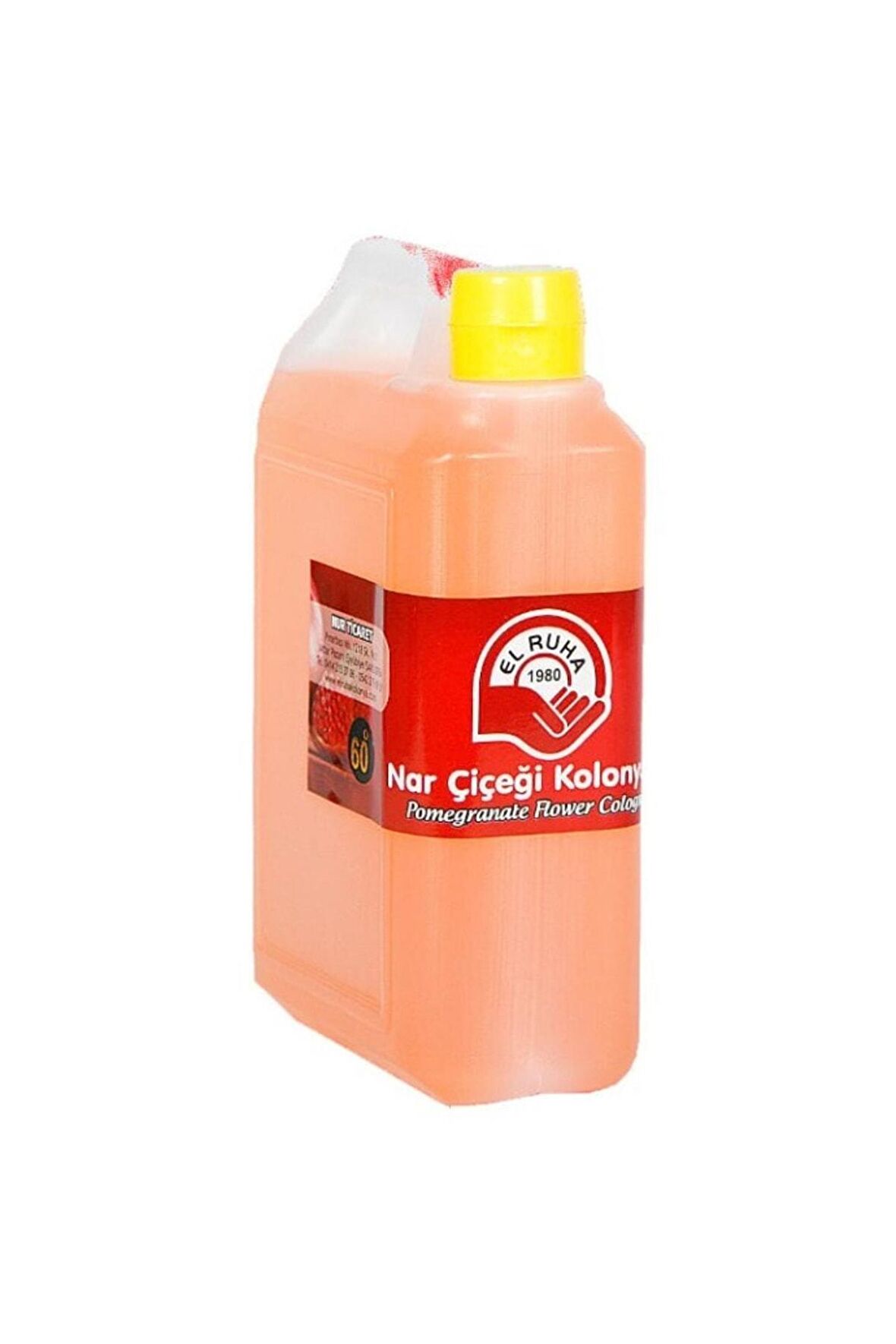 El-Ruha Nar Çiçeği 60 Derece Pet Bidon 900 ml Kolonya