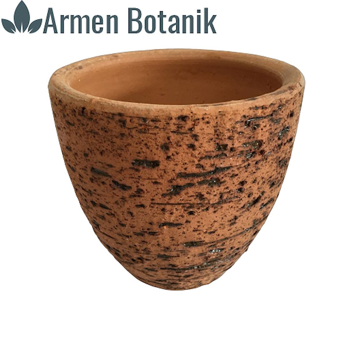 Antik Görünümlü Toprak Saksı 12x12 cm