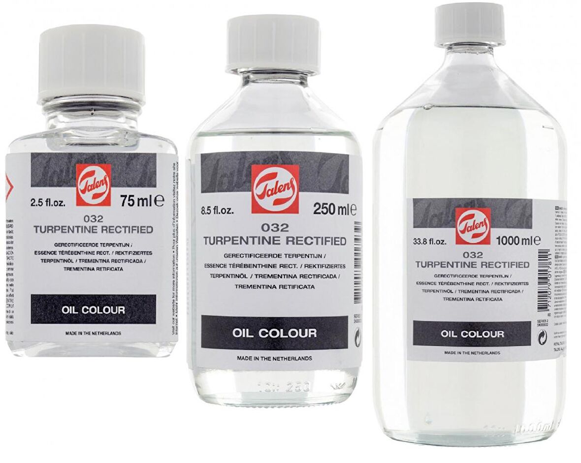Talens Rectified Turpentine 032 75ml, 250ml ve 1000ml 3lü Set