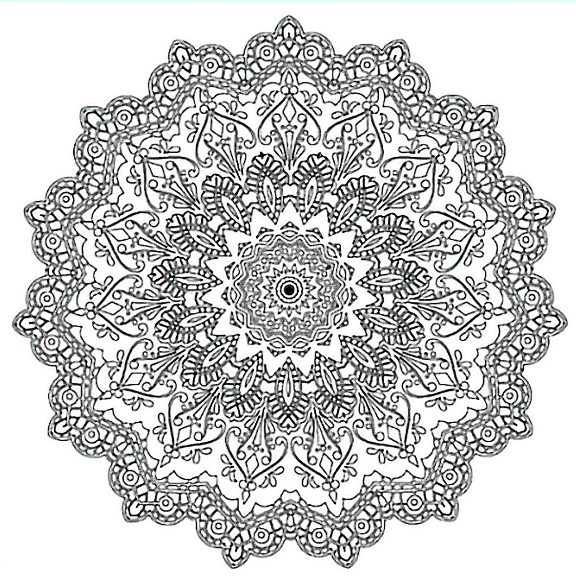 Bigpoint Baskılı Pres Tuval 30x30cm Mandala