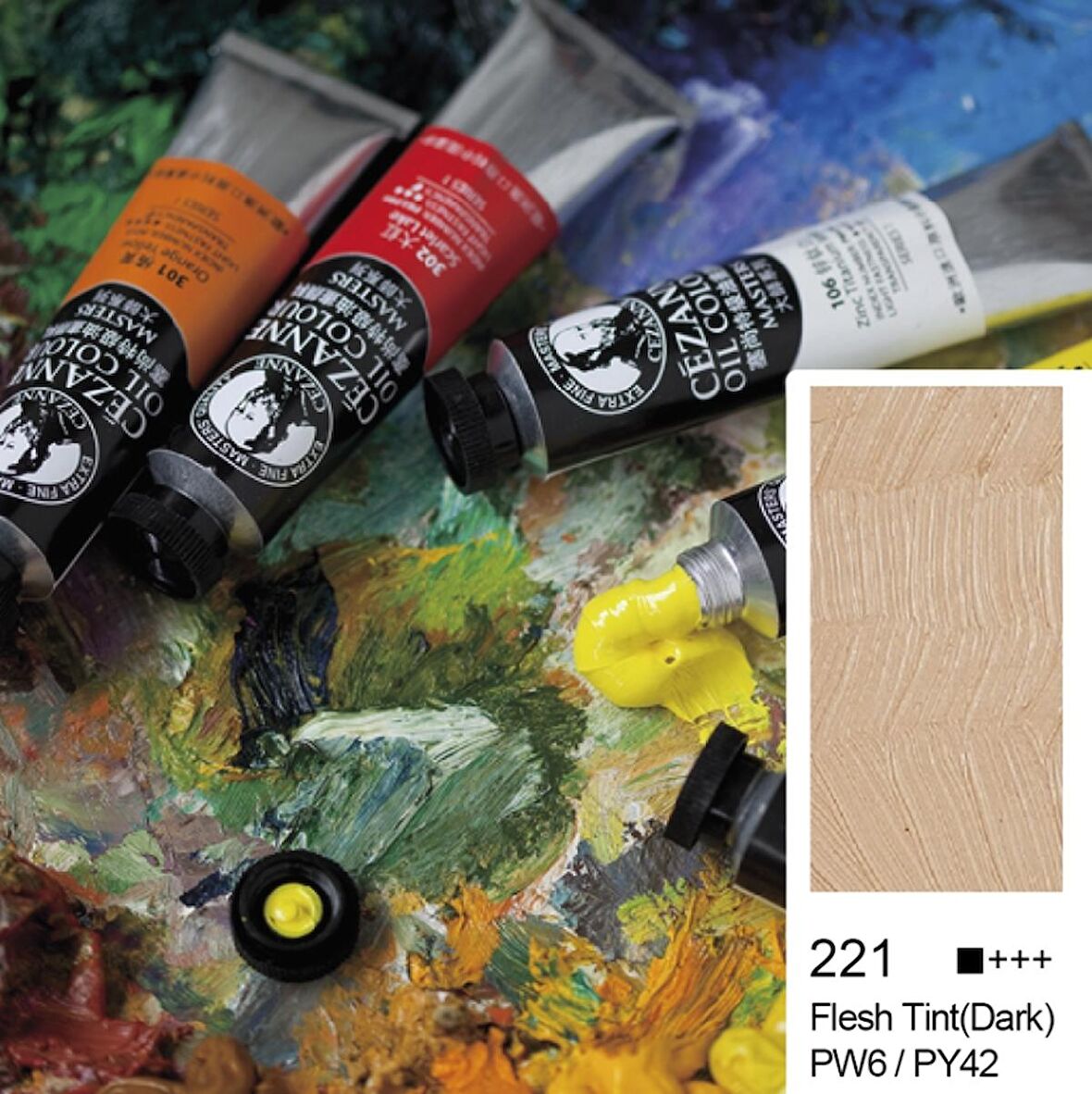 Cezanne Extra Fine Masters' Yağlı Boya 45ml (Oil Colour) Flesh Tint Dark 221