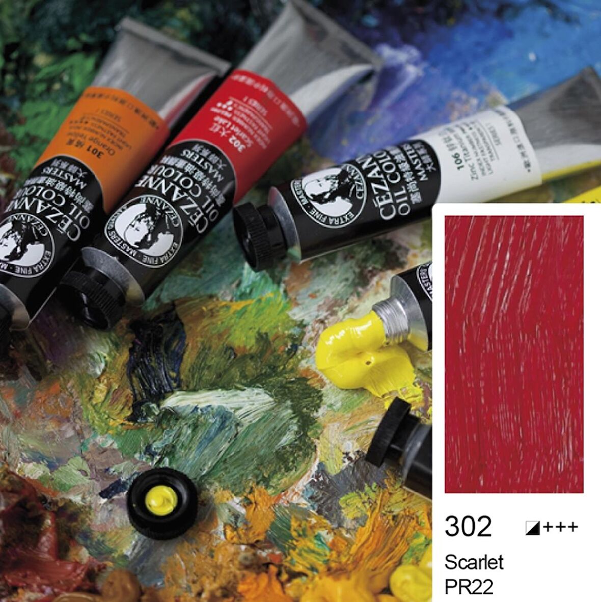 Cezanne Extra Fine Masters' Yağlı Boya 45ml (Oil Colour) Scarlet 302