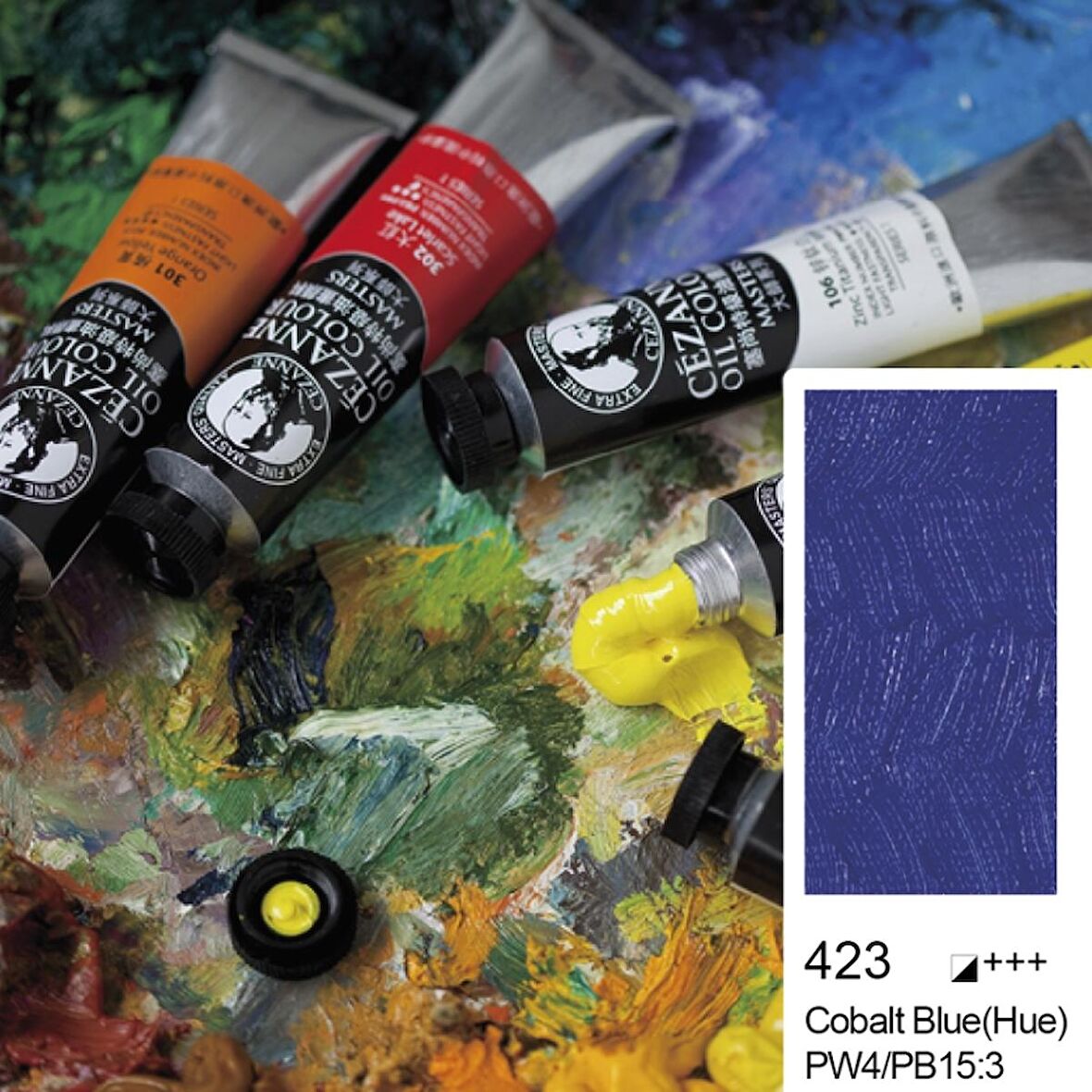 Cezanne Extra Fine Masters' Yağlı Boya 45ml (Oil Colour) Cobalt Blue Hue 423