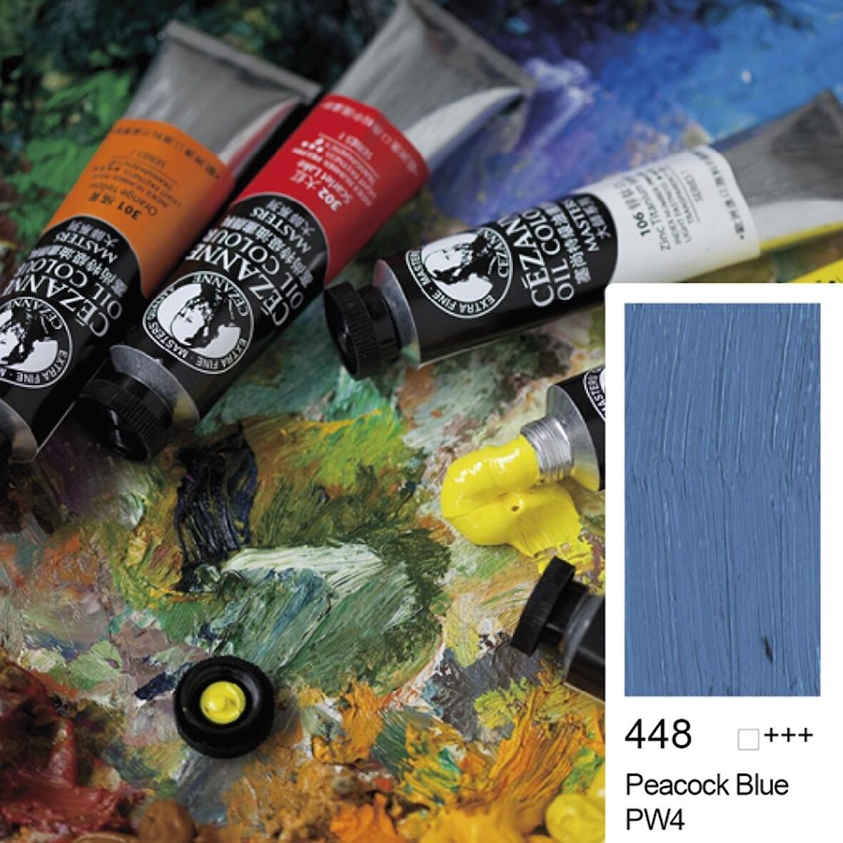 Cezanne Extra Fine Masters' Yağlı Boya 45ml (Oil Colour) Peacock Blue 448