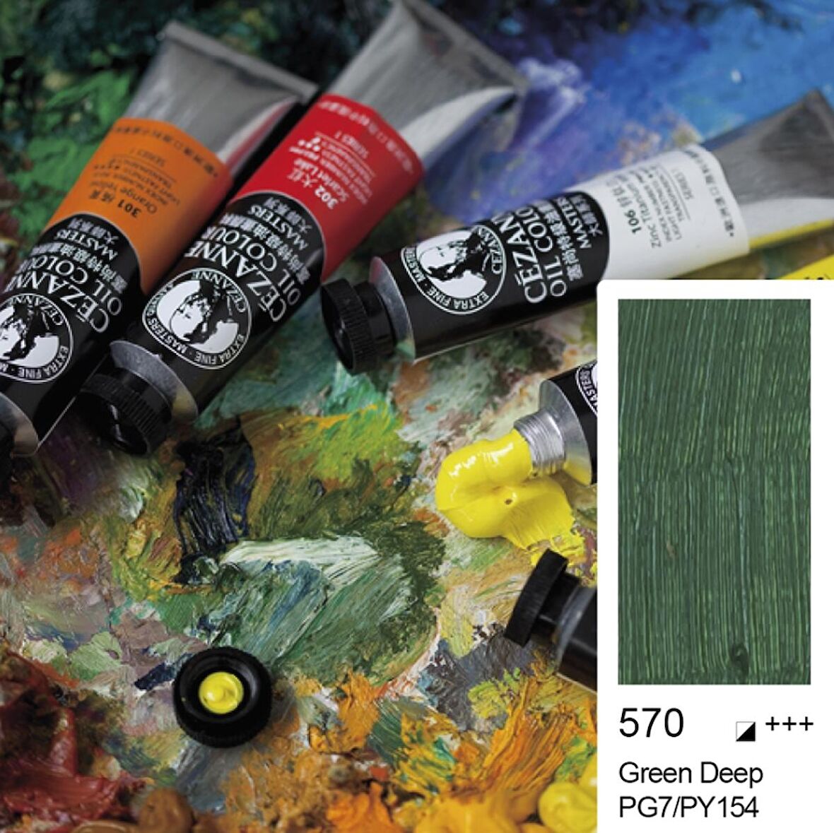Cezanne Extra Fine Masters' Yağlı Boya 45ml (Oil Colour) Green Deep 570