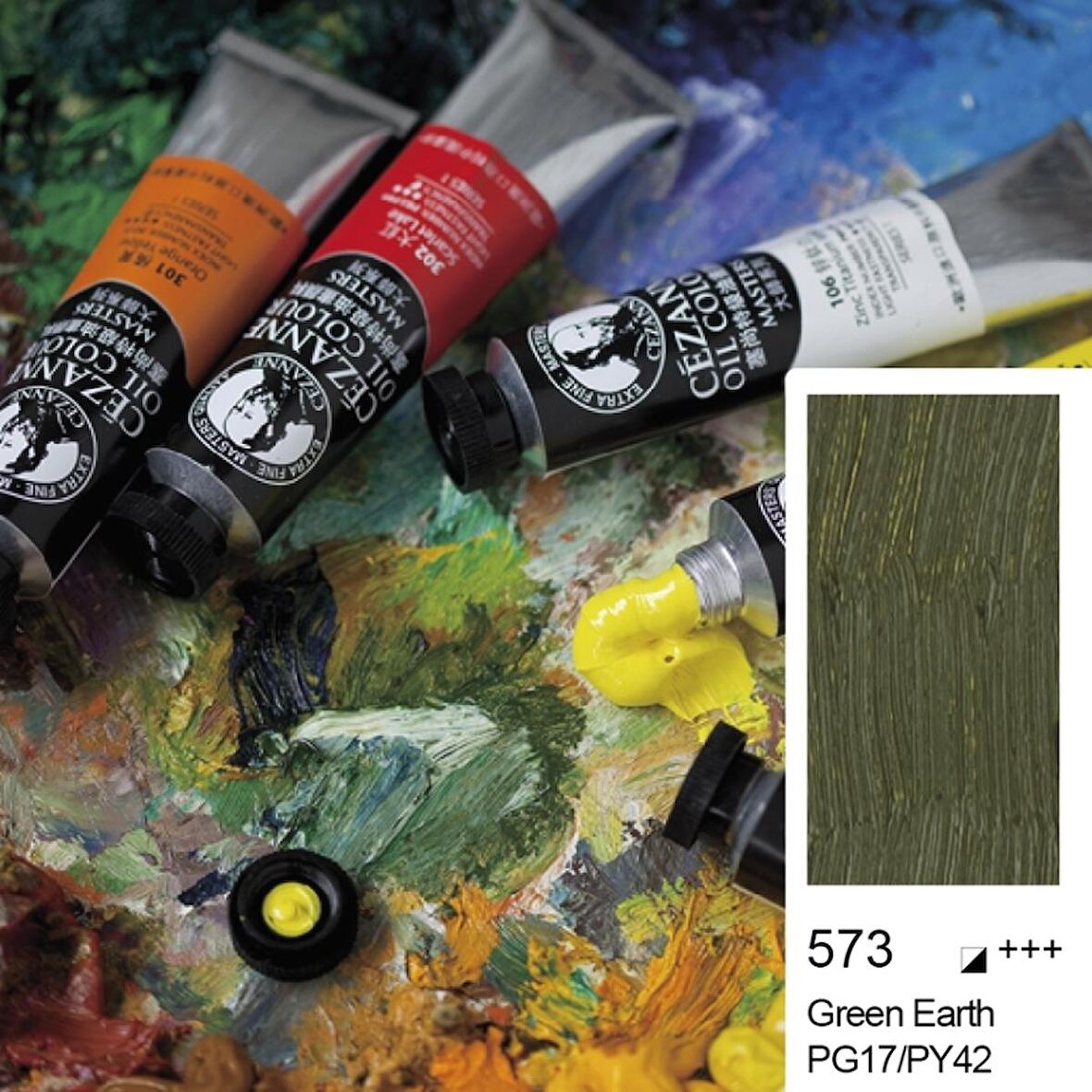 Cezanne Extra Fine Masters' Yağlı Boya 45ml (Oil Colour) Green Earth 573