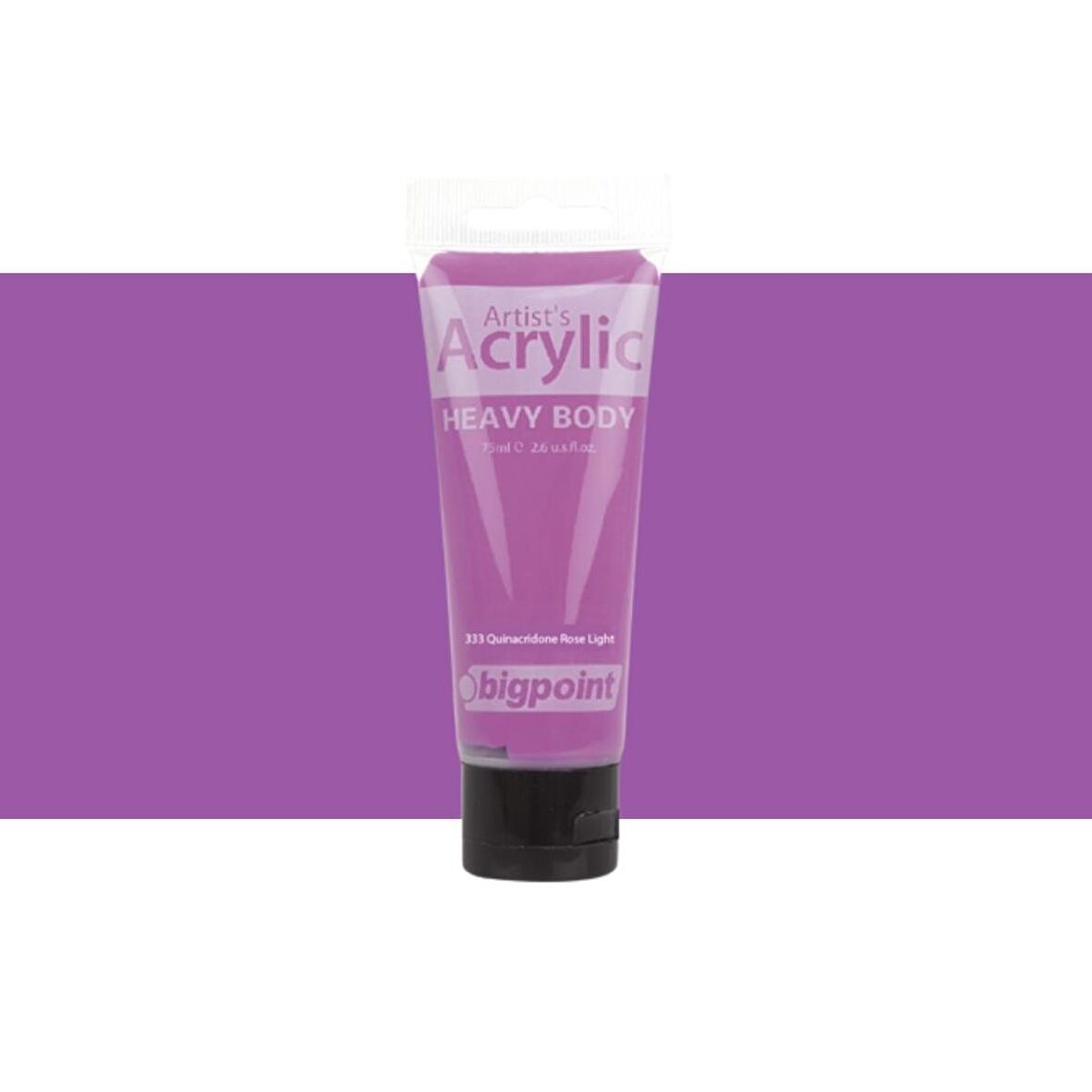 Bigpoint Heavy Body Artist's Akrililik Boya 75ml Quinacridone Rose Light 333