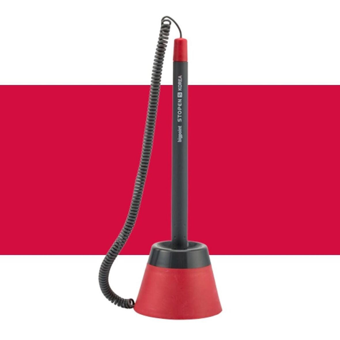 Bigpoint Spiralli 1.0mm Tükenmez Kalem S Stopen Kırmızı
