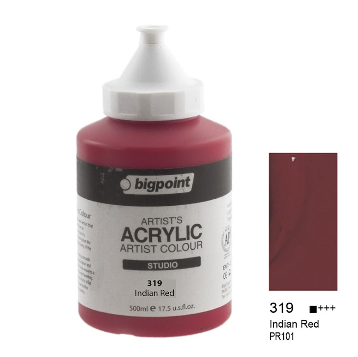Bigpoint Artist's Studio Akrilik Boya Heavy Body 500ml Indian Red 319