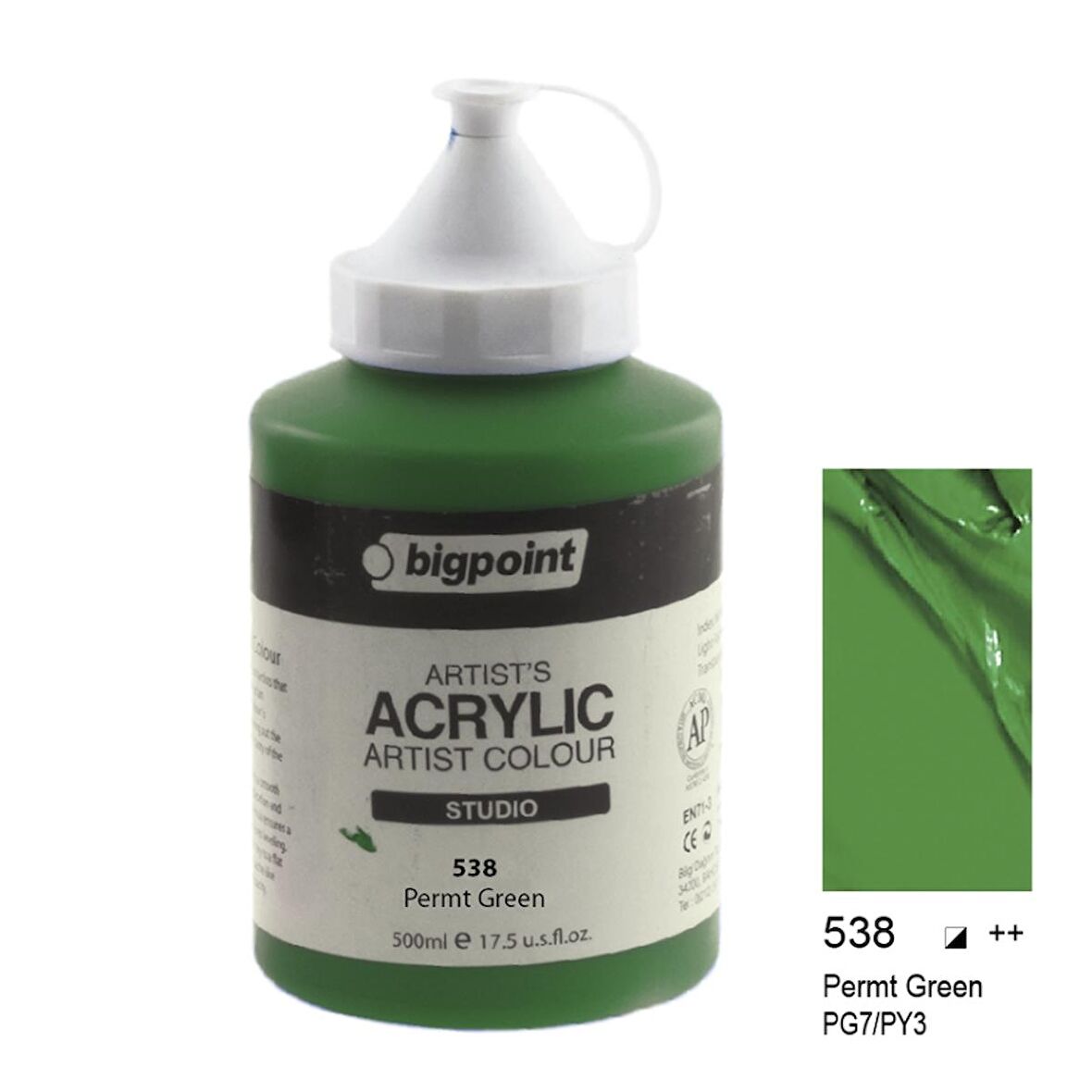 Bigpoint Artist's Studio Akrilik Boya Heavy Body 500ml Perm Green 538