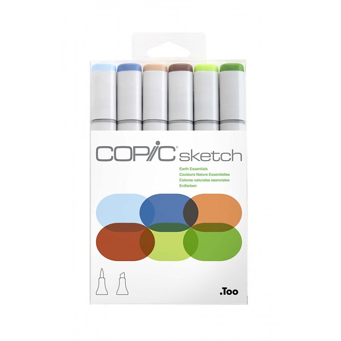 Copic Sketch Marker 6lı set Earth Essentials