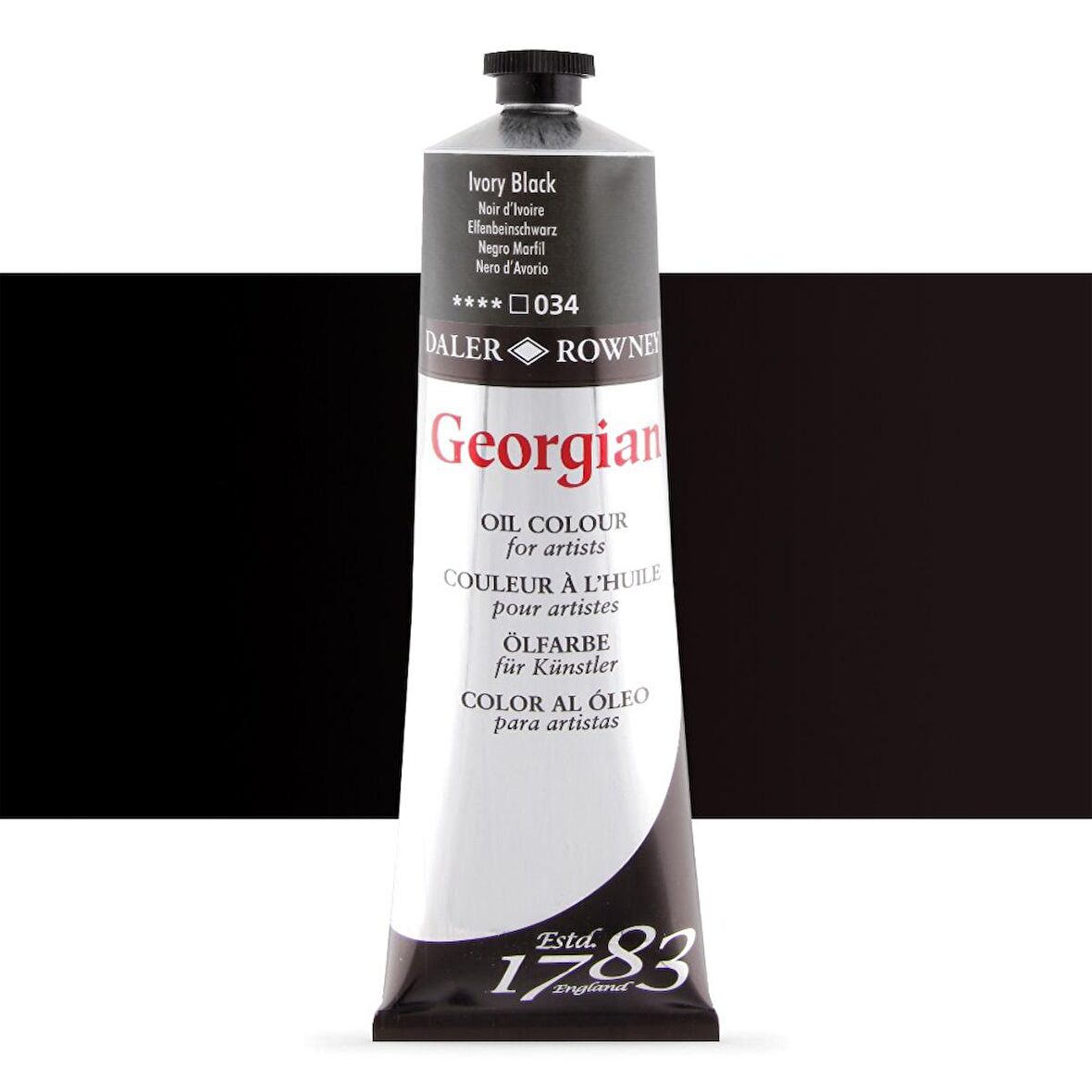 Daler Rowney Georgian Yağlı Boya 225ml Ivory Black 034