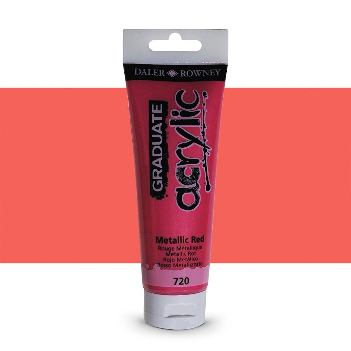 Daler Rowney Graduate Akrilik Boya 120ml 720 Metallic Red